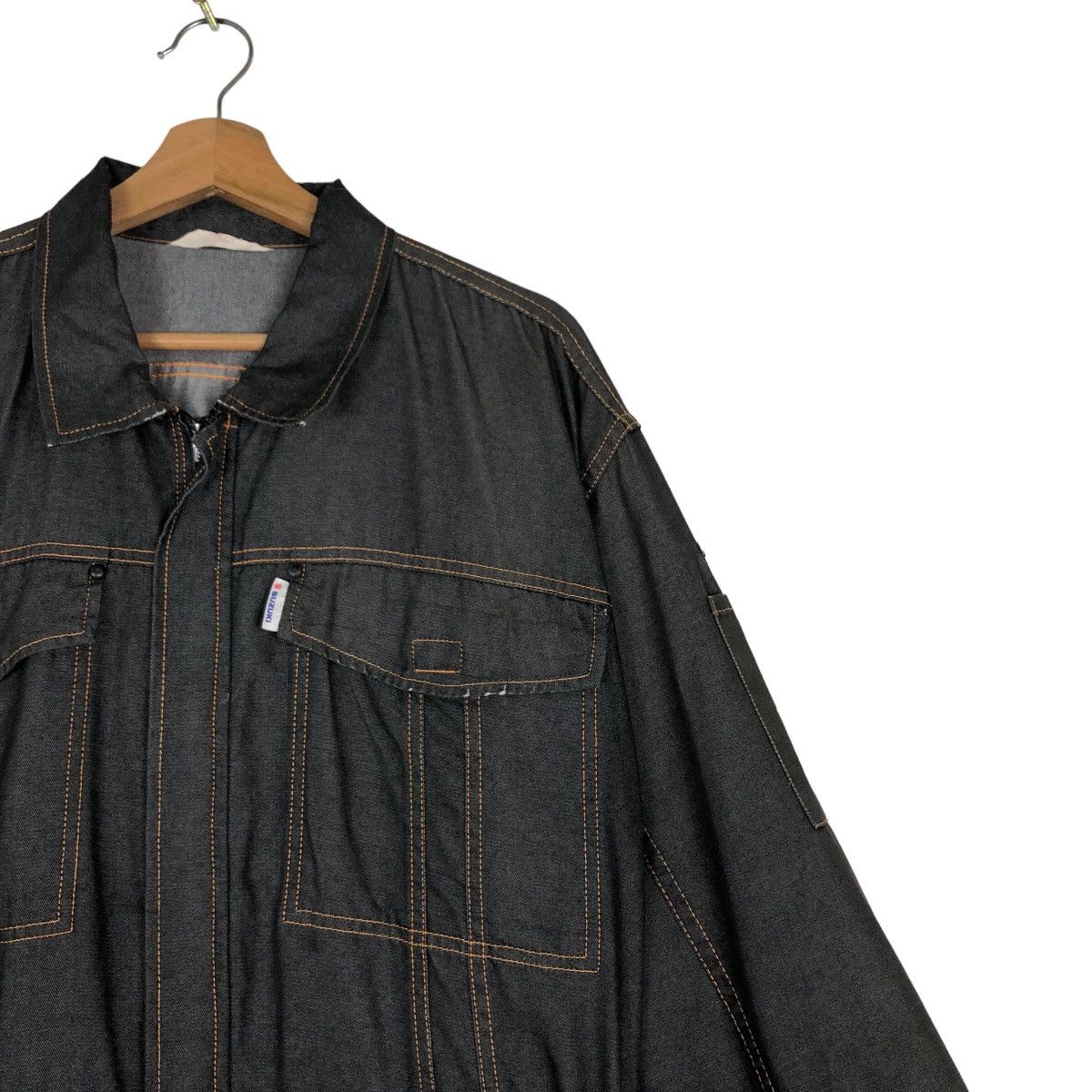 Japanese Brand 🔥90’s Vintage Work Overall Racing Suzuki Wear Big Logo Size US 36 / EU 52 - 5 Thumbnail