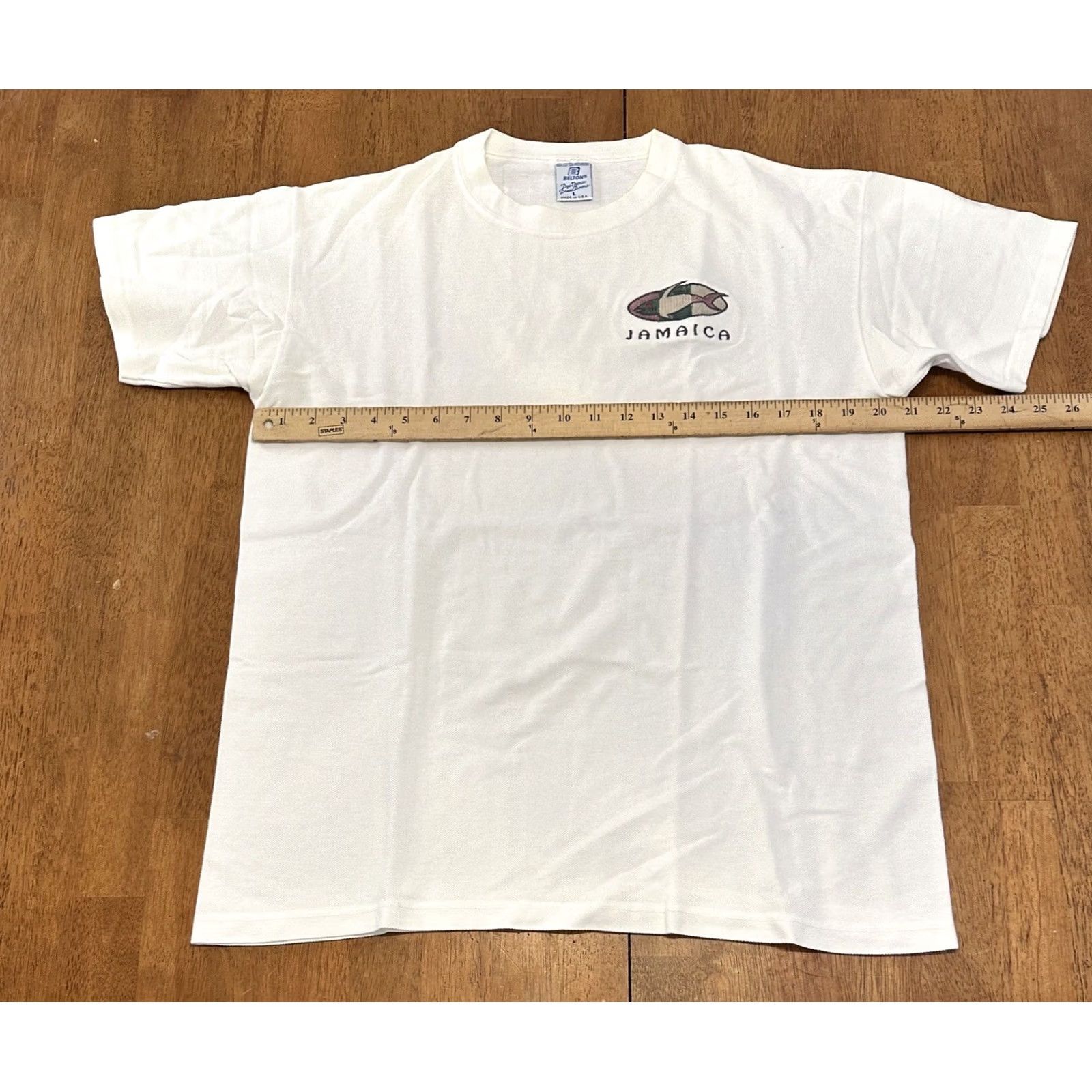 Vintage VINTAGE Belton Jamaica T Shirt Large Made In USA 90s Size US L / EU 52-54 / 3 - 5 Thumbnail