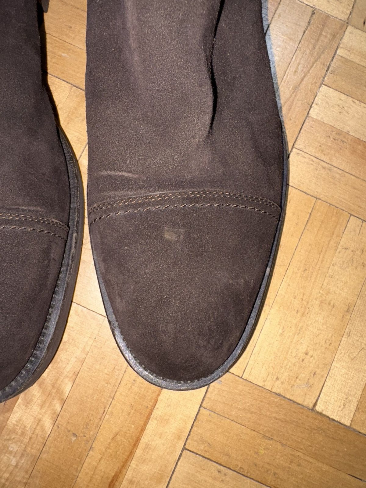 Moreschi Stemar by Moreschi Sherpa Lined Suede Chelsea Boots Size US 9 / EU 42 - 5 Thumbnail