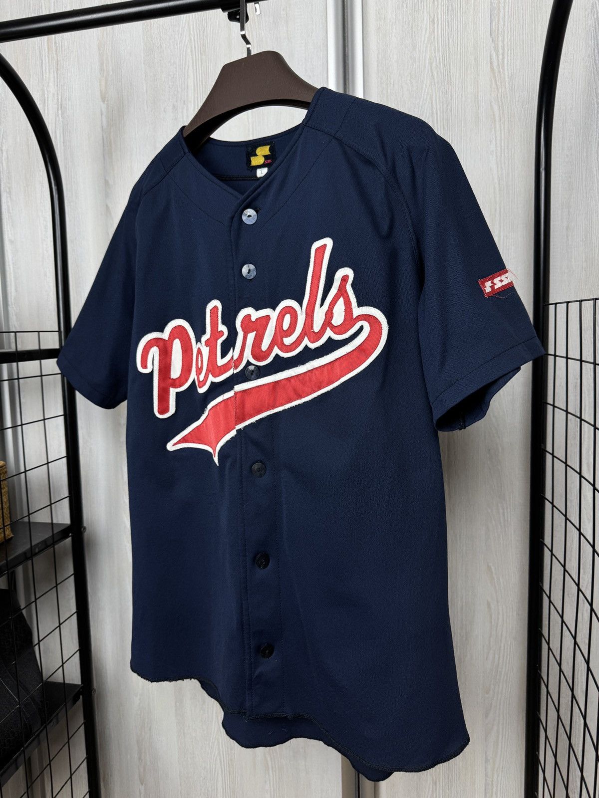 Japanese Brand Vintage 80s SSK Flying Petrels #36 Baseball MLB jersey Size US L / EU 52-54 / 3 - 3 Thumbnail