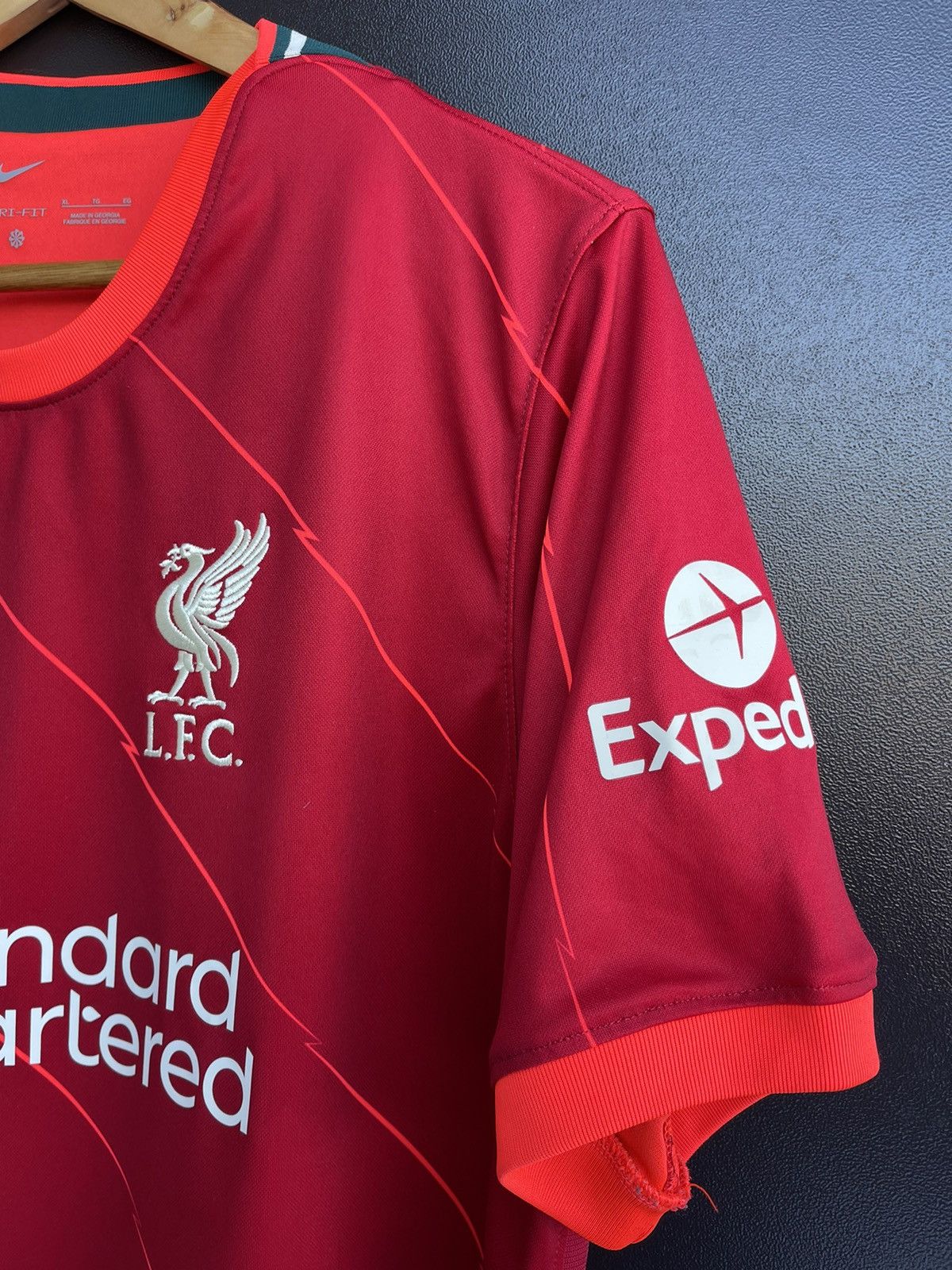 Nike 2021-2022 Liverpool Home Shirt Football Jersey Red Kit Sz XL Size US XL / EU 56 / 4 - 3 Thumbnail