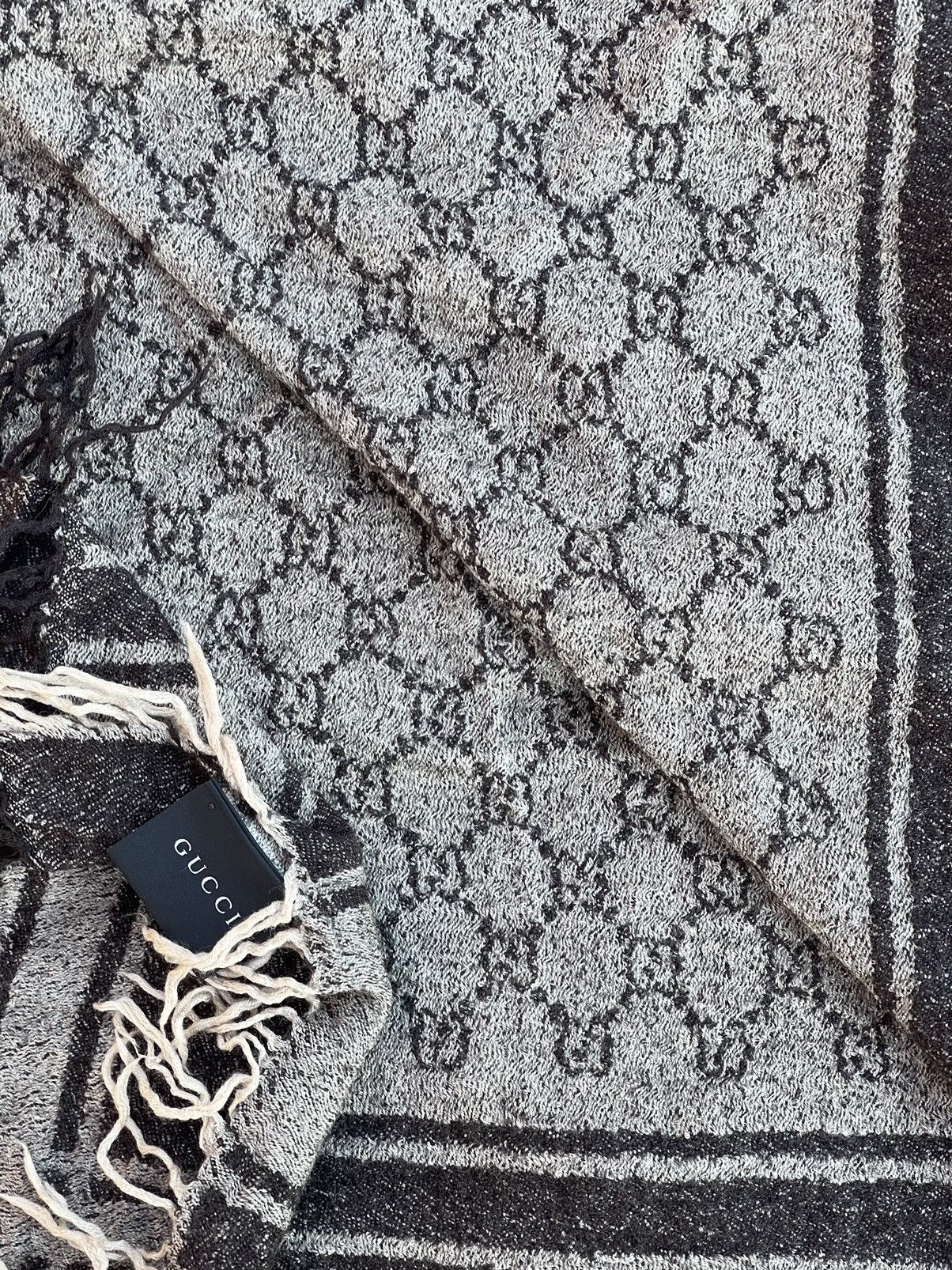 Gucci Gucci wool and Silk scarf gg monogram Size ONE SIZE - 1 Thumbnail