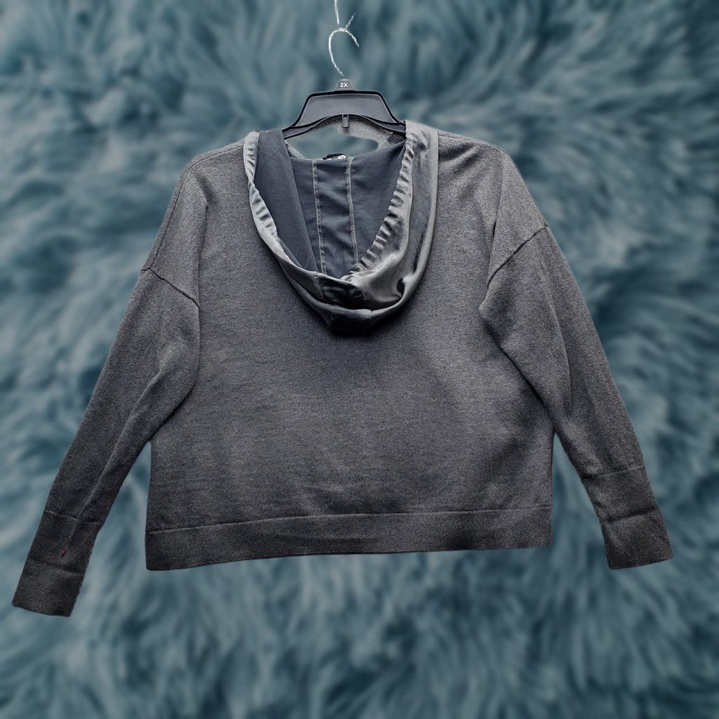 KangaROOS J Society Hoodie Womens XL Gray Long Sleeve Kangaroo Pocket Drawstring Size XL / US 12-14 / IT 48-50 - 1 Thumbnail