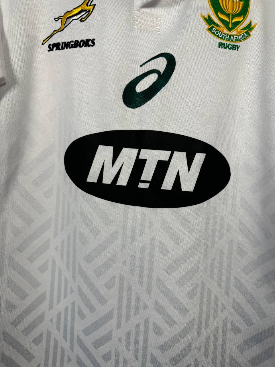 Asics 2018 South African Springboks Rugby Union Away Jersey Size US S / EU 44-46 / 1 - 5 Thumbnail