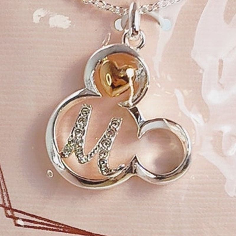 Disney Disney Mickey Mouse Initial "M" Necklace Gold Plated NIP Size ONE SIZE - 2 Thumbnail
