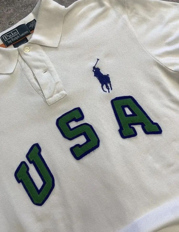 Polo Ralph Lauren × Ralph Lauren Vintage Polo Ralph Lauren Chaps USA Polo T-Shirt Size US L / EU 52-54 / 3 - 6 Thumbnail