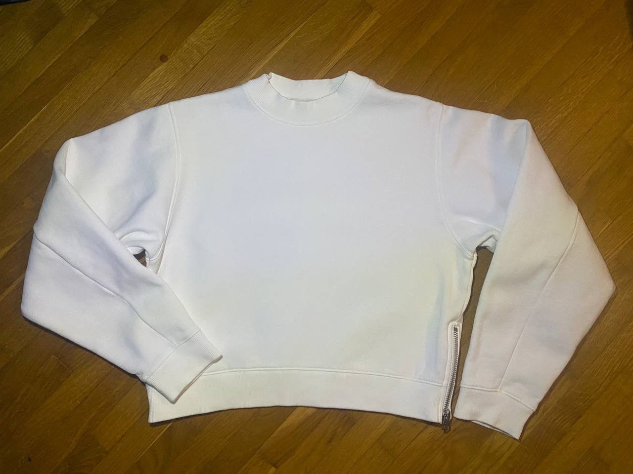 Acne Studios Acne Studios Bird FL cropped side zip sweatshirt Size S / US 4 / IT 40 - 1 Thumbnail
