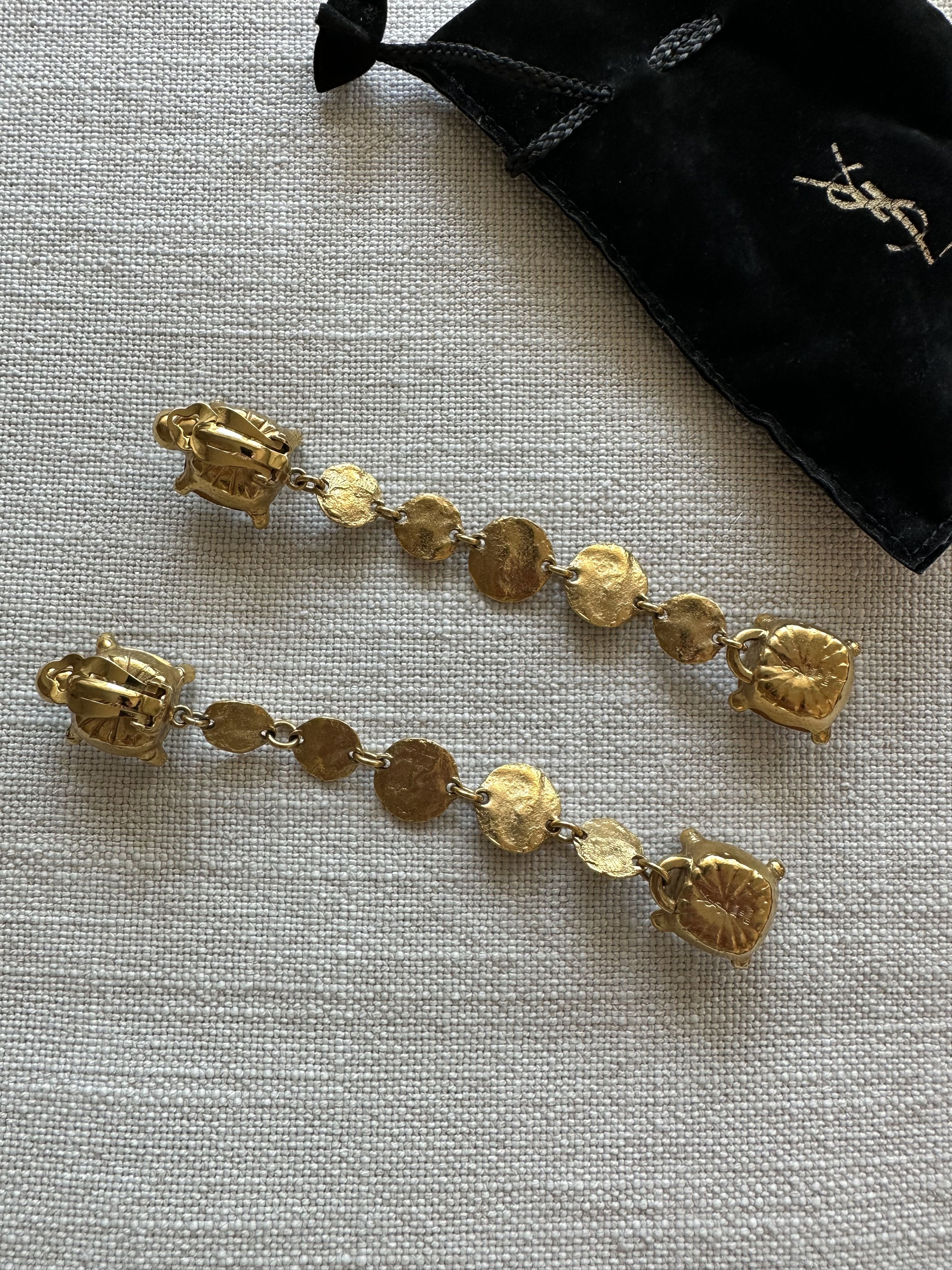 Yves Saint Laurent Yves Saint Laurent Luxurious Vintage Golden Size ONE SIZE - 4 Thumbnail