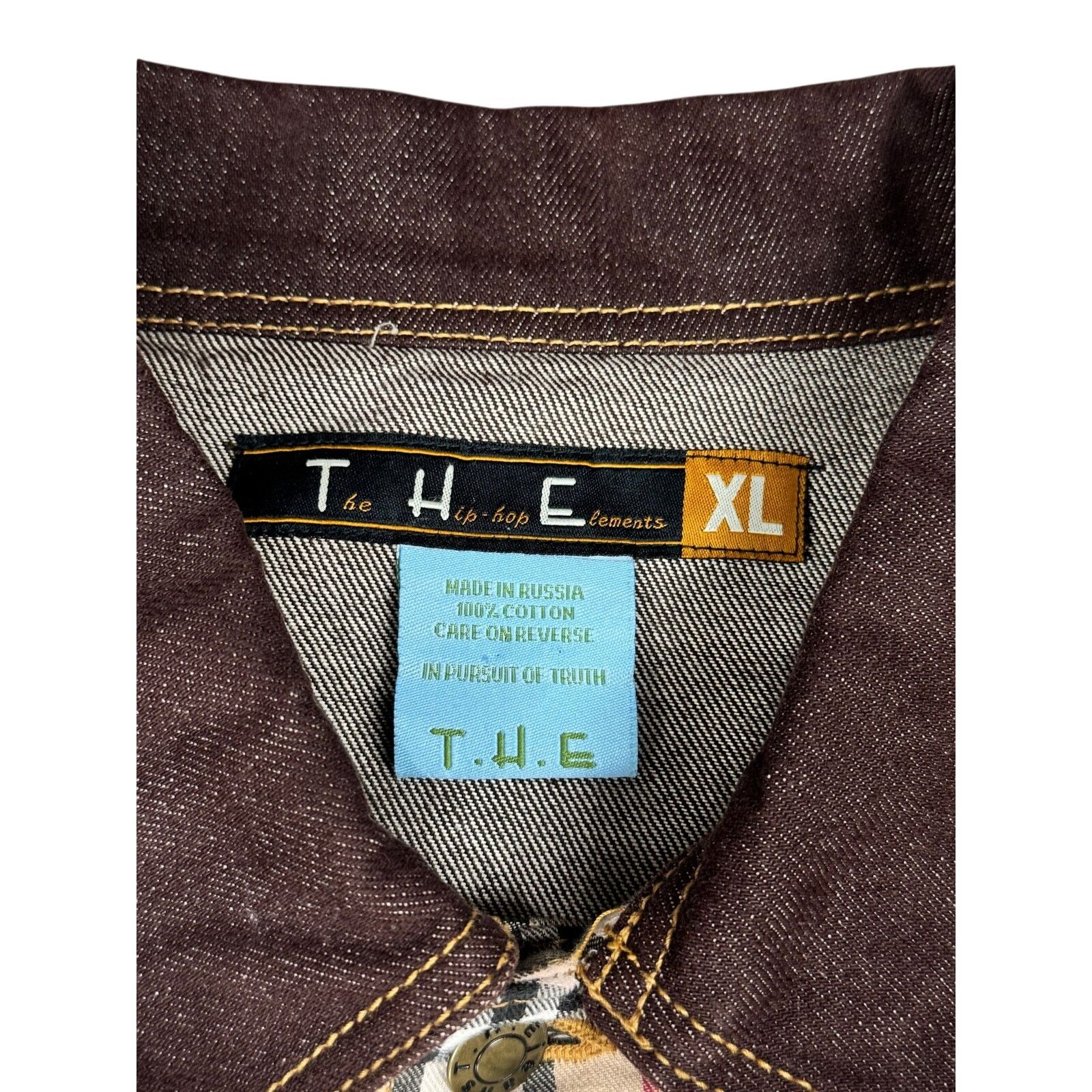 Vintage Vintage Y2K Burberry Inspired Denim Jacket Size US XL / EU 56 / 4 - 3 Thumbnail