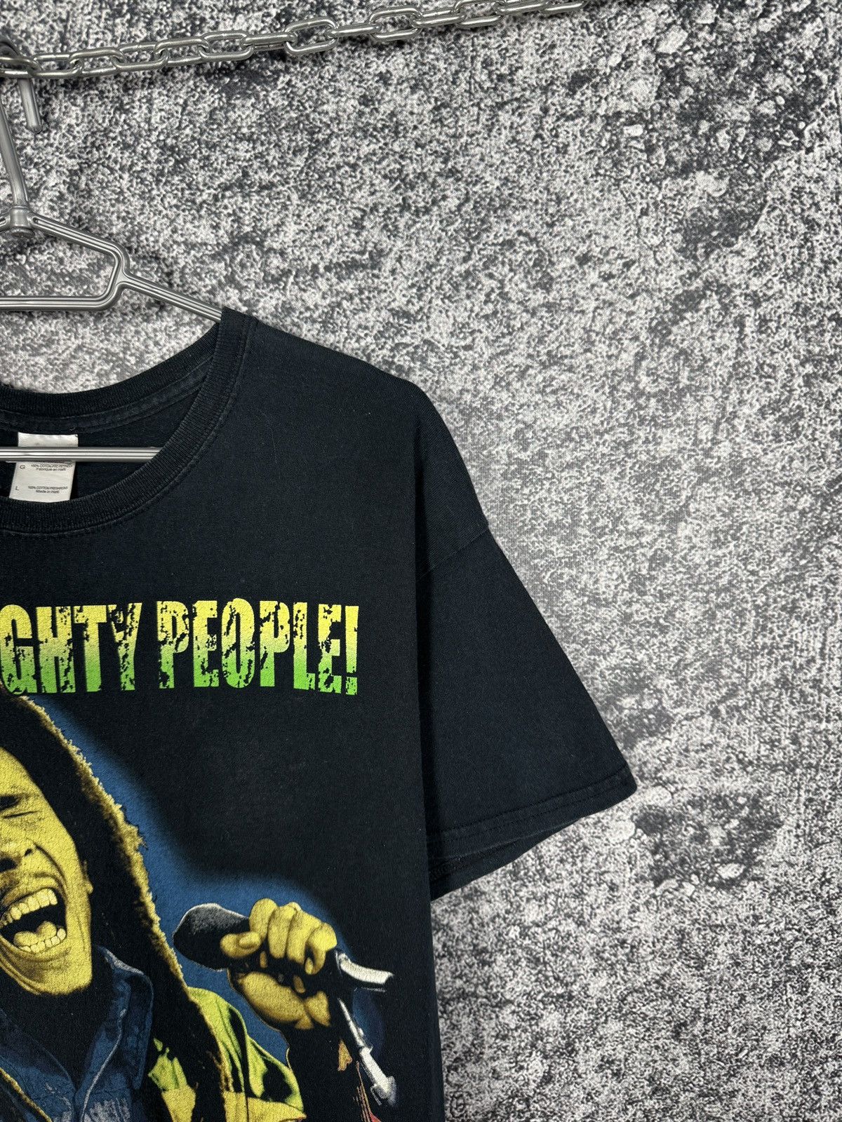 Band Tees Men’s Bob Marley T-Shirt Vintage Music Rap Hip-Hop Tee Sz L Size US L / EU 52-54 / 3 - 2 Thumbnail