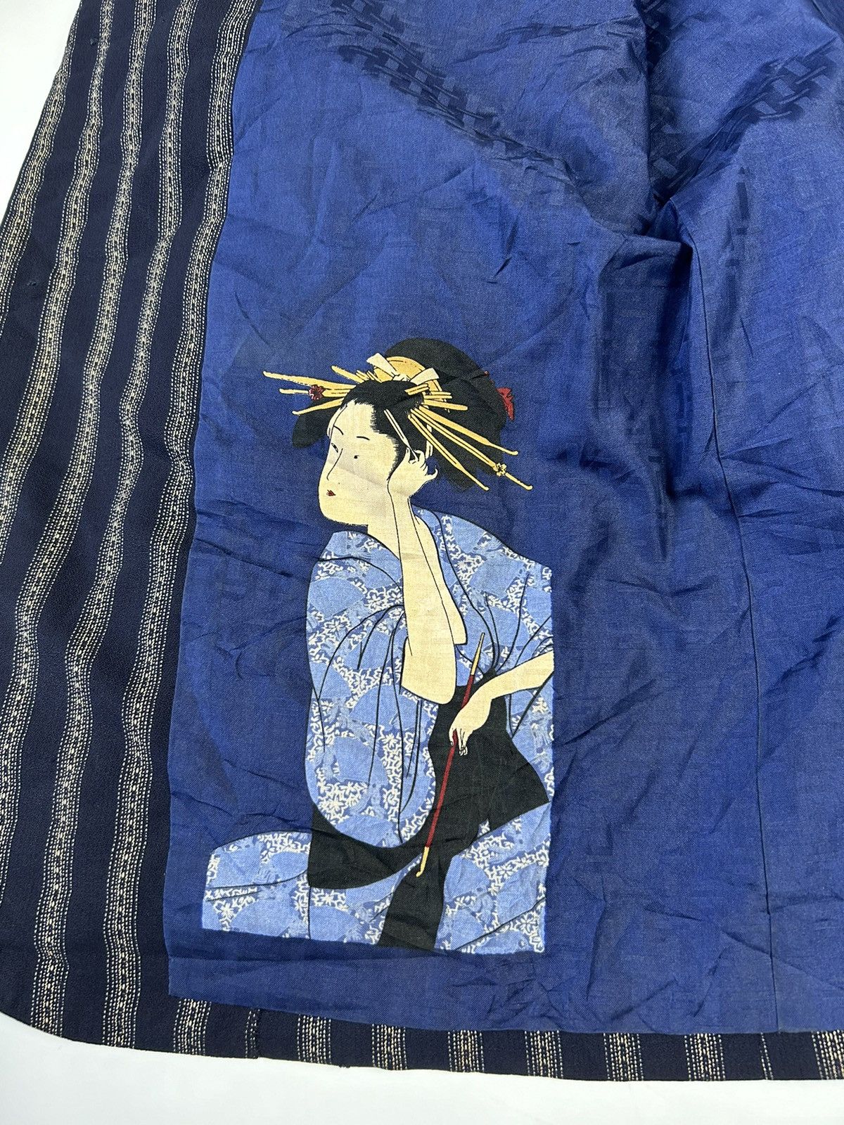 Japanese Brand CUSTOM TAILOR GEISHA SASAKI SAPPORO STRIPE BLAZER Size 38R - 5 Thumbnail