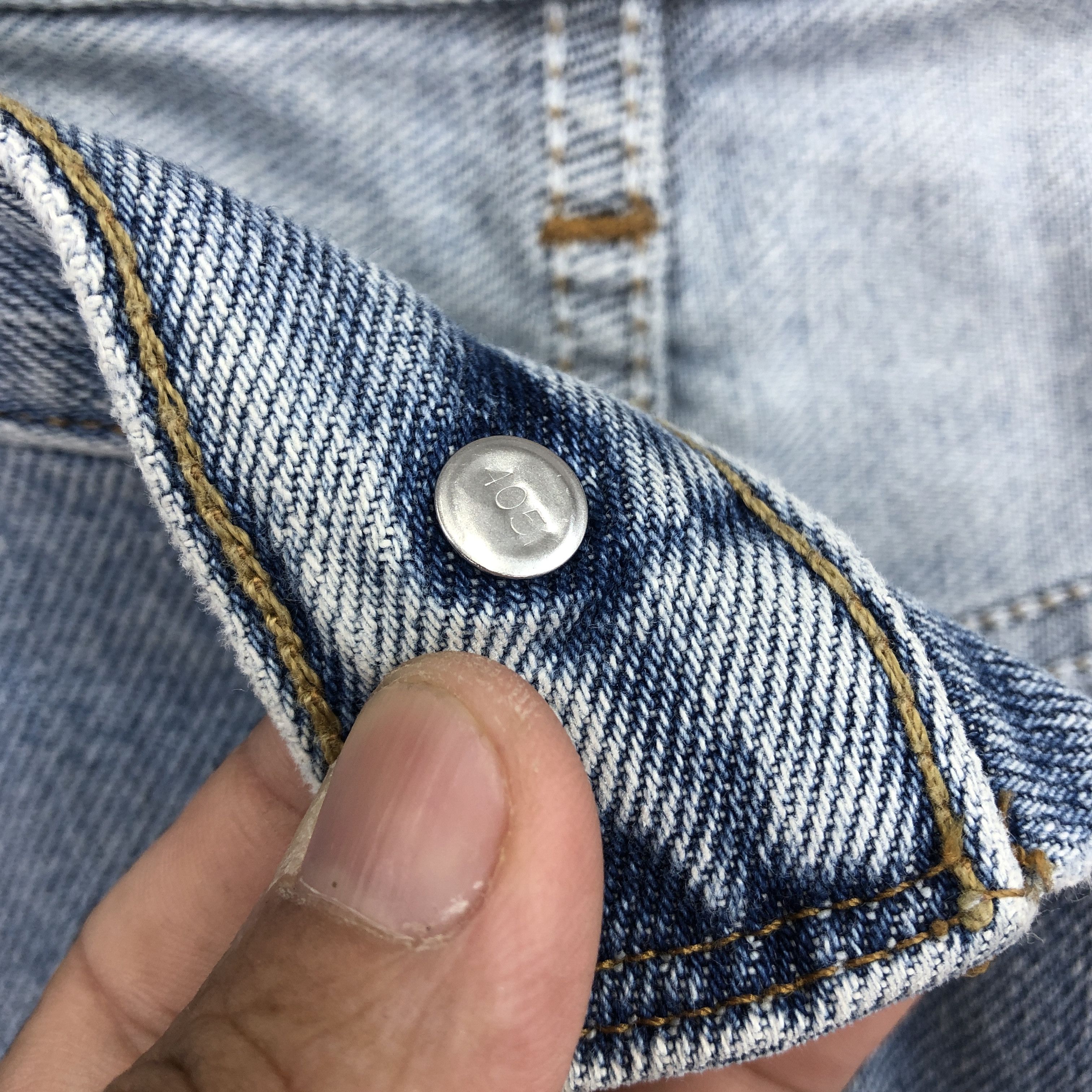 Levi's × Vintage Vintage Y2K Levis 505 Jeans Levi's Stonewash Faded Denim Size US 38 / EU 54 - 7 Thumbnail