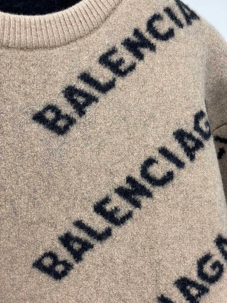 Balenciaga Balenciaga Knit cardigan full of logo Size US M / EU 48-50 / 2 - 4 Thumbnail