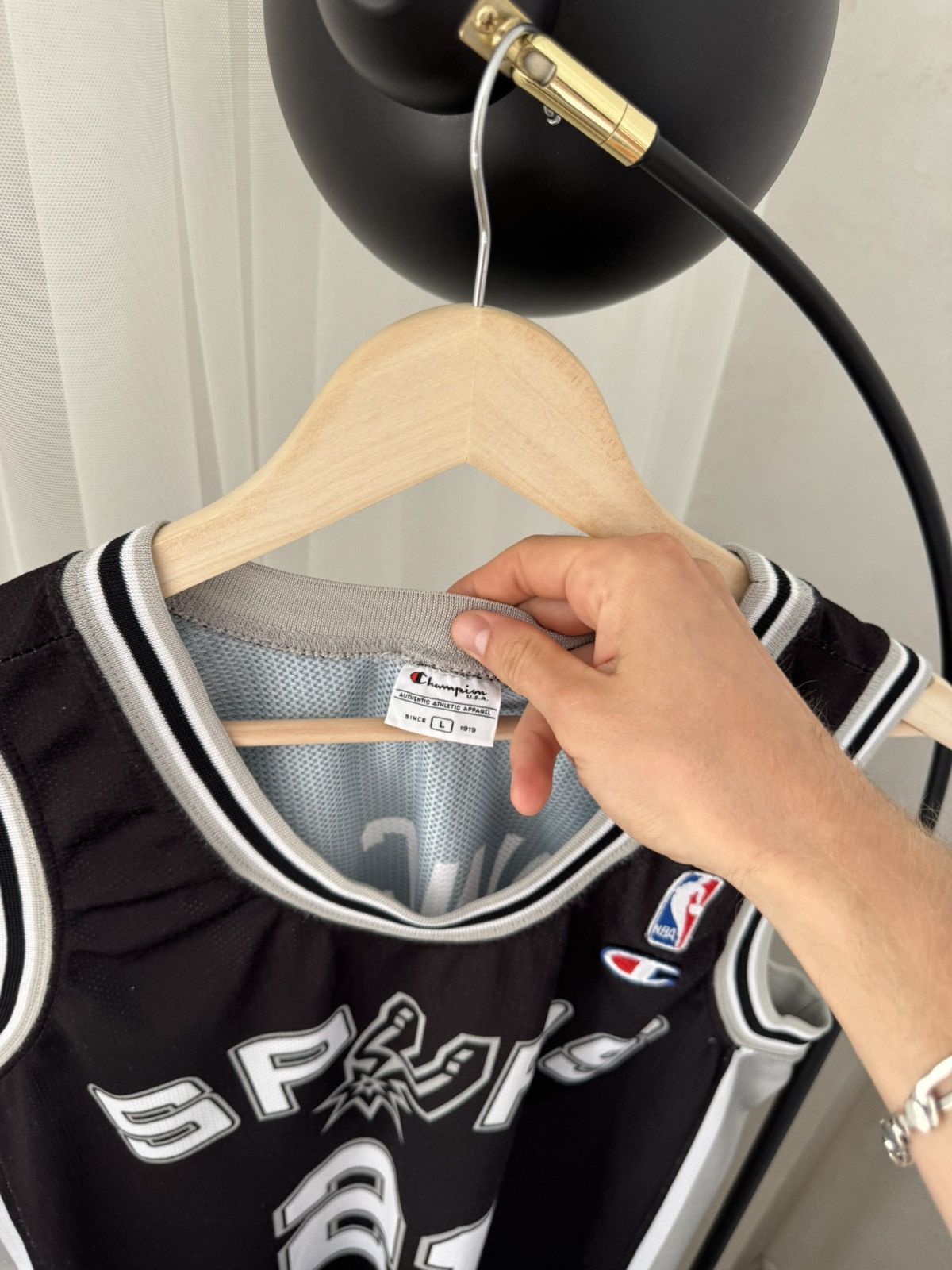Champion Champion Vintage NBA Spurs San Antonio 21 Duncan Jersey Size US L / EU 52-54 / 3 - 7 Thumbnail