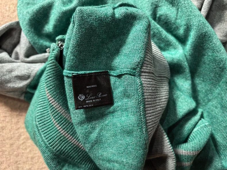 Loro Piana LORO PIANA Velvet color-blocked hoodie Size US S / EU 44-46 / 1 - 6 Thumbnail