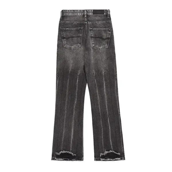 VIBE punk distressed fade flare jeans Size US 32 / EU 48 - 2 Thumbnail