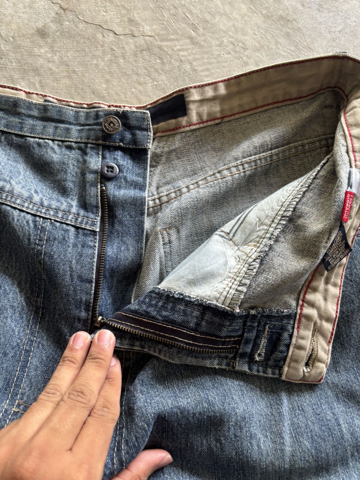 Designer × Marithe + Francois Girbaud vintage MARITHE FRANCOIS GIRBAUD MFG baggy jeans side pocket Size US 39 - 4 Thumbnail