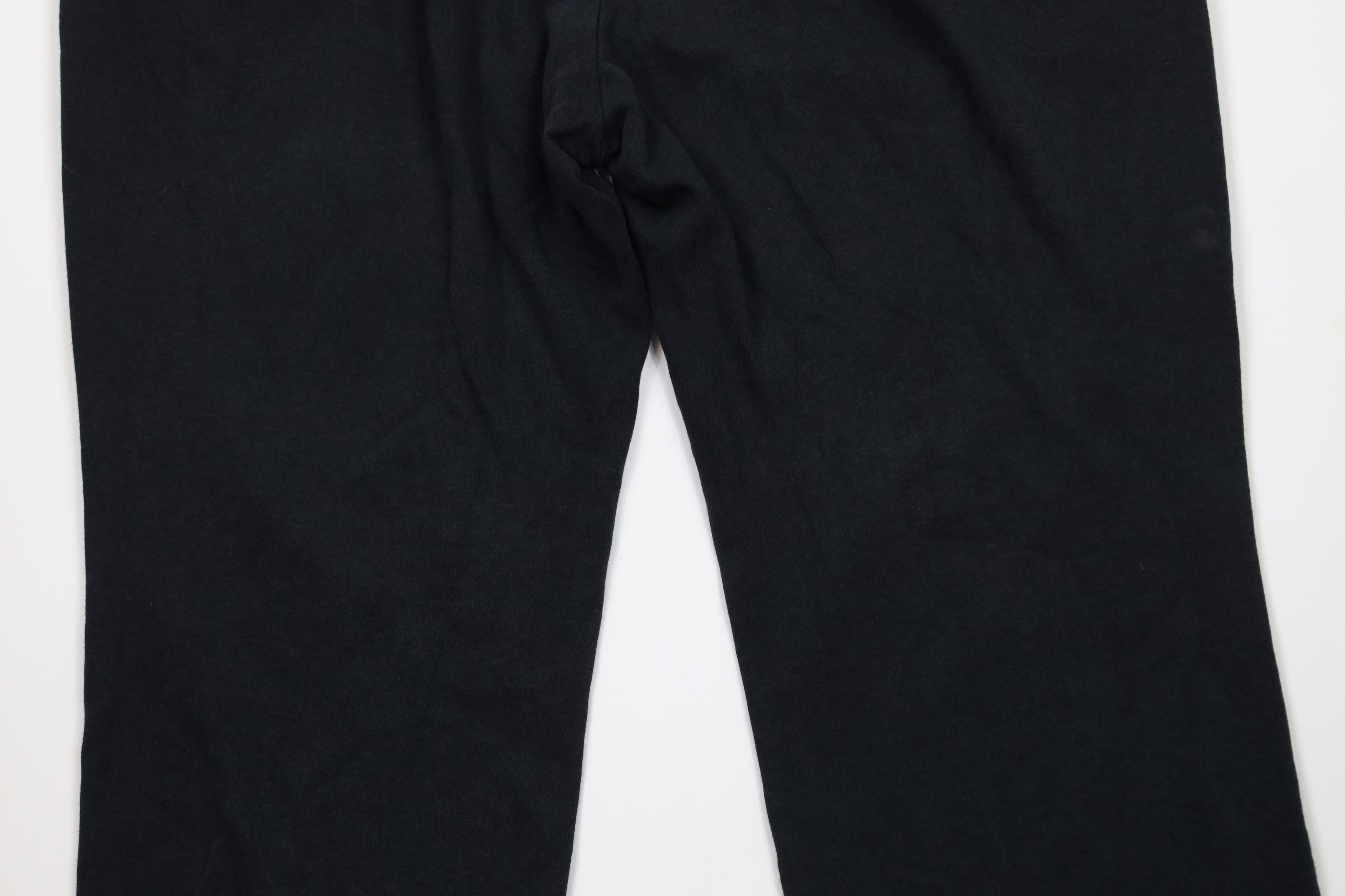 Nike × Vintage Vintage Y2K Nike Scott Mini Swoosh Wide Leg Sweatpants Black Size 42" / US 20 - 10 Thumbnail