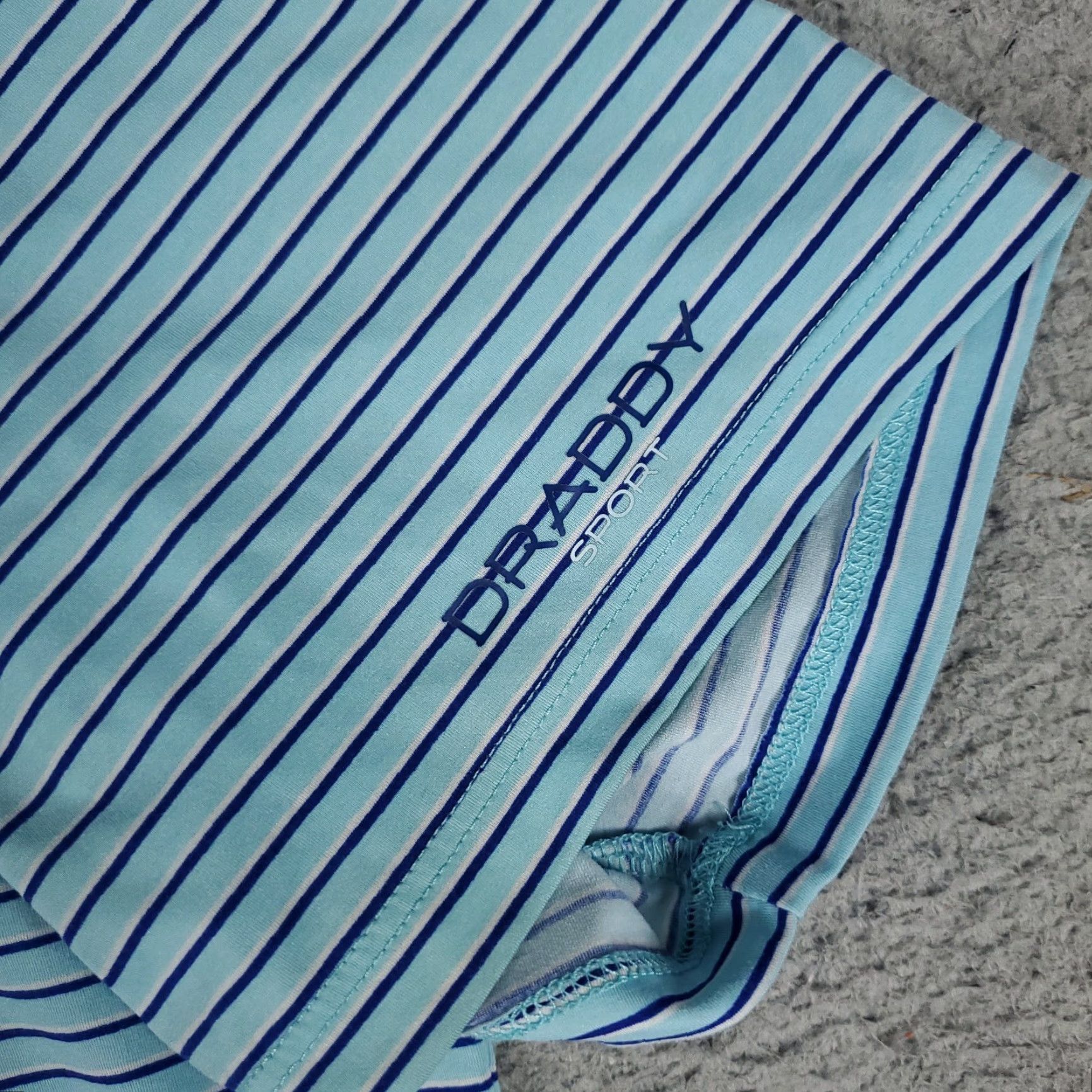 Vintage B Draddy Polo Shirt Mens L Blue Striped Short Sleeve Polo Shirt Size US L / EU 52-54 / 3 - 5 Thumbnail