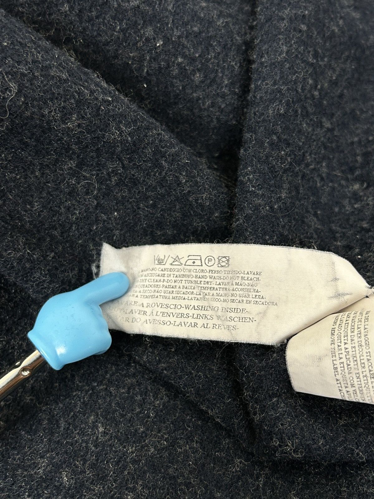 Armani 90s Armani Jeans Archive Wool Zip Hoodie Grey Size XL Size US XL / EU 56 / 4 - 12 Thumbnail
