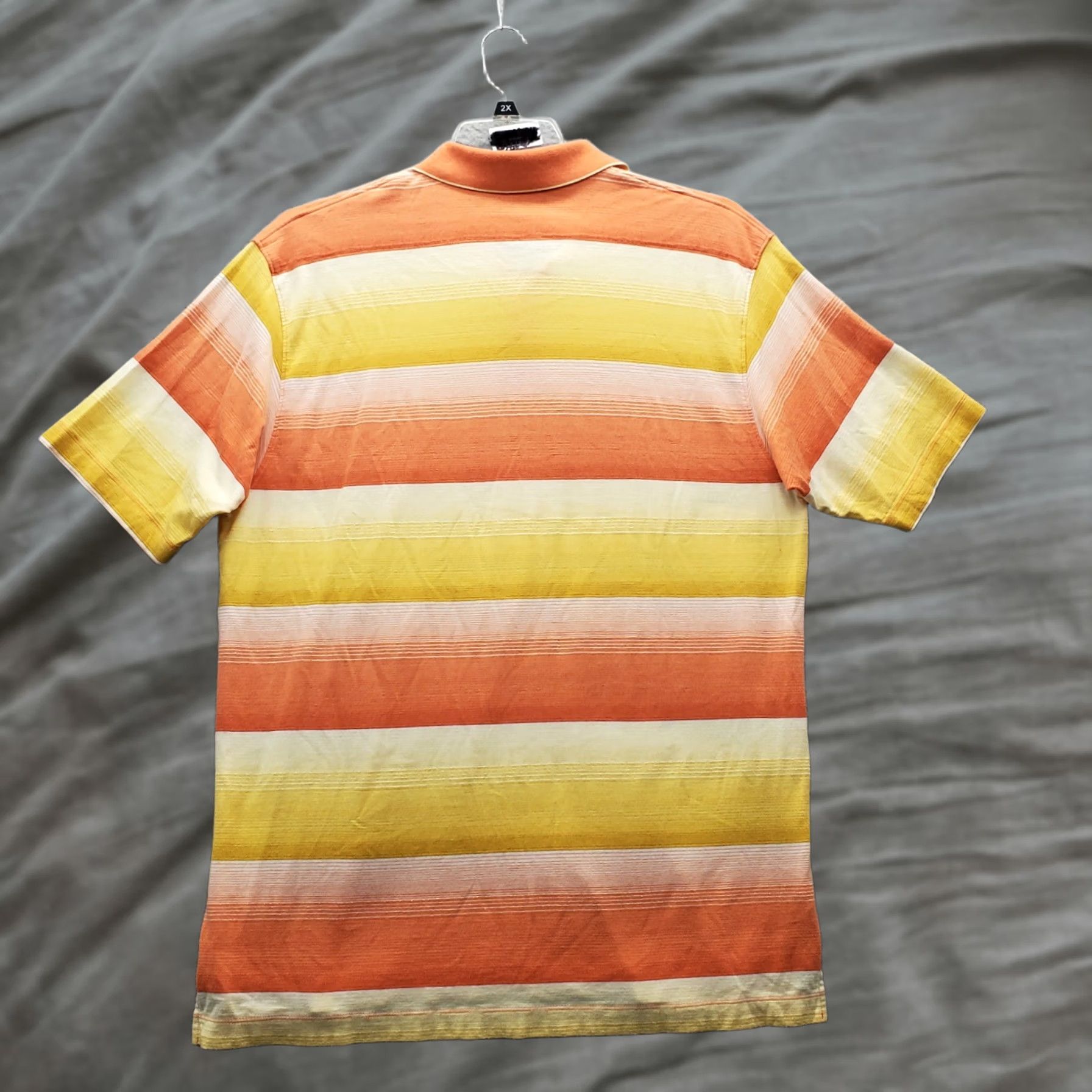 Tommy Bahama Tommy Bahama Polo Shirt Mens L Multi Striped Cotton Short Sleeve Collared Size US L / EU 52-54 / 3 - 1 Thumbnail