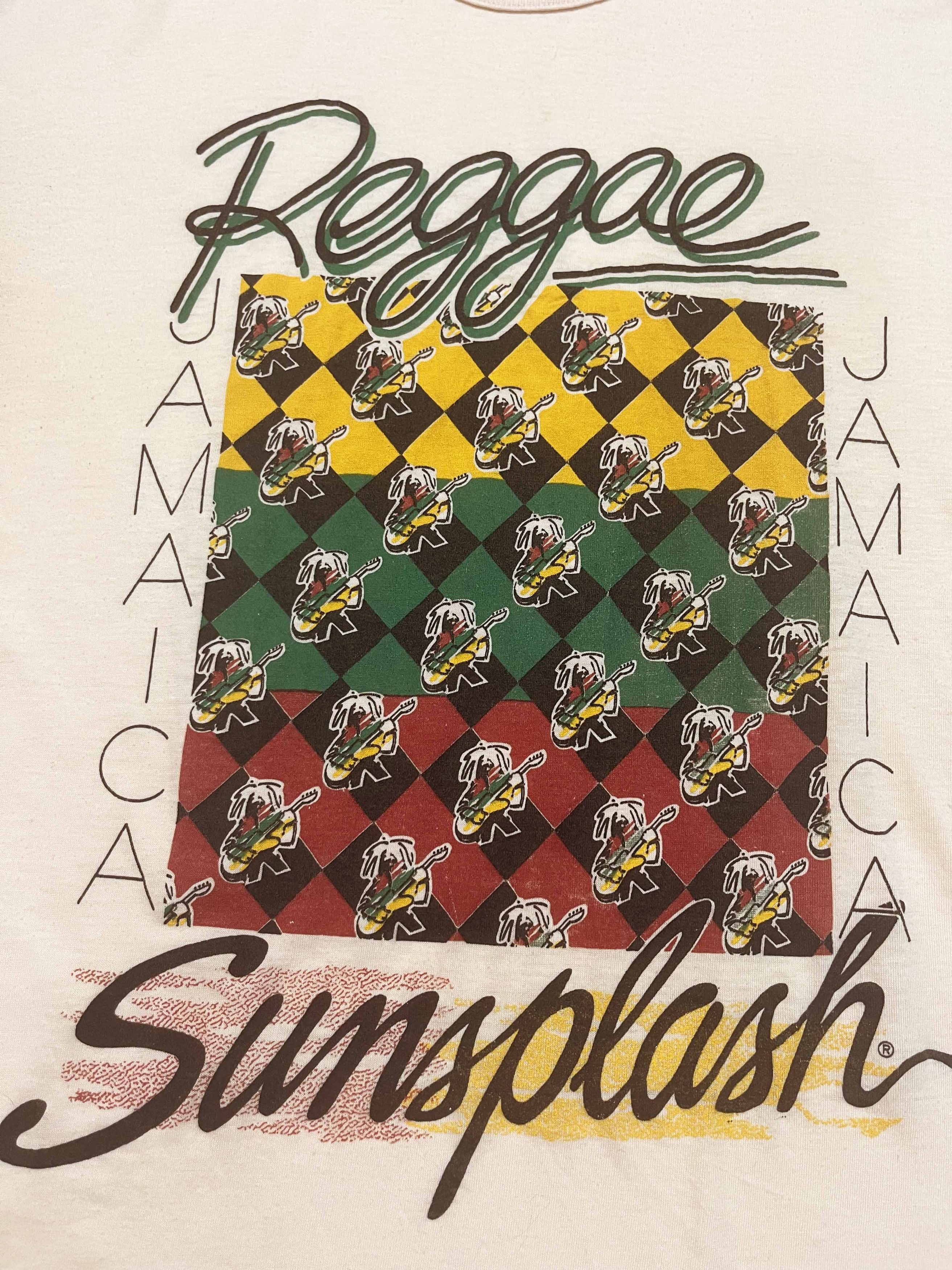 Vintage Vintage Sun Island Reggae Sunsplash Jamaica T-Shirt Size US XL / EU 56 / 4 - 2 Thumbnail