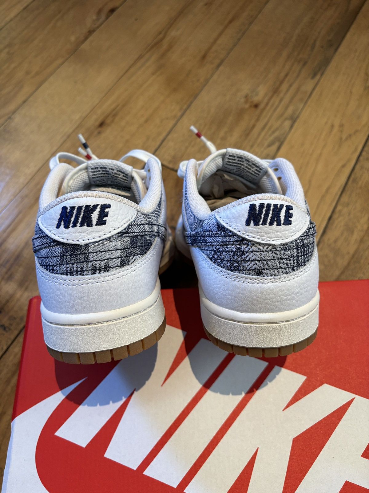 Nike Nike Dunk Low Washed Denim Americana Size US 9.5 / EU 42-43 - 8 Thumbnail