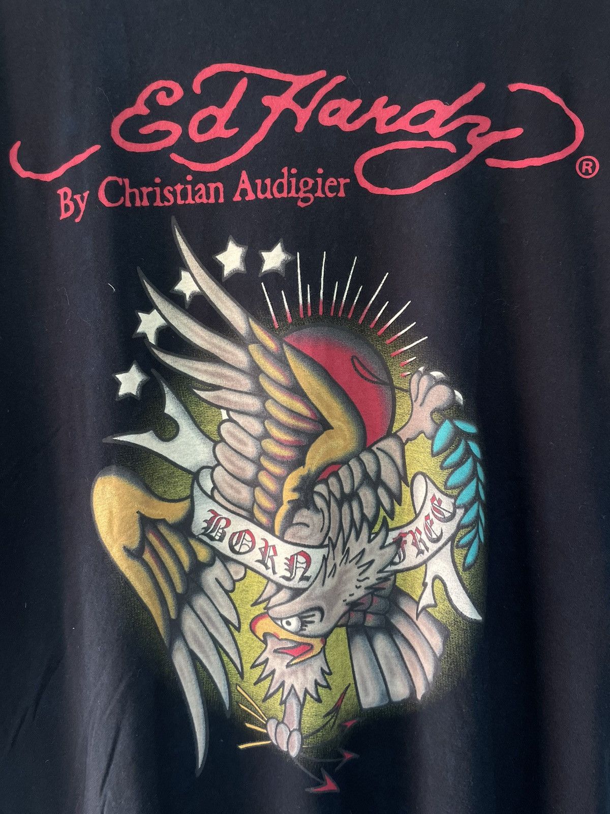 Ed Hardy Ed Hardy By Christian Audigier T-Shirt Y2K Eagle Print Logo Size US L / EU 52-54 / 3 - 5 Thumbnail