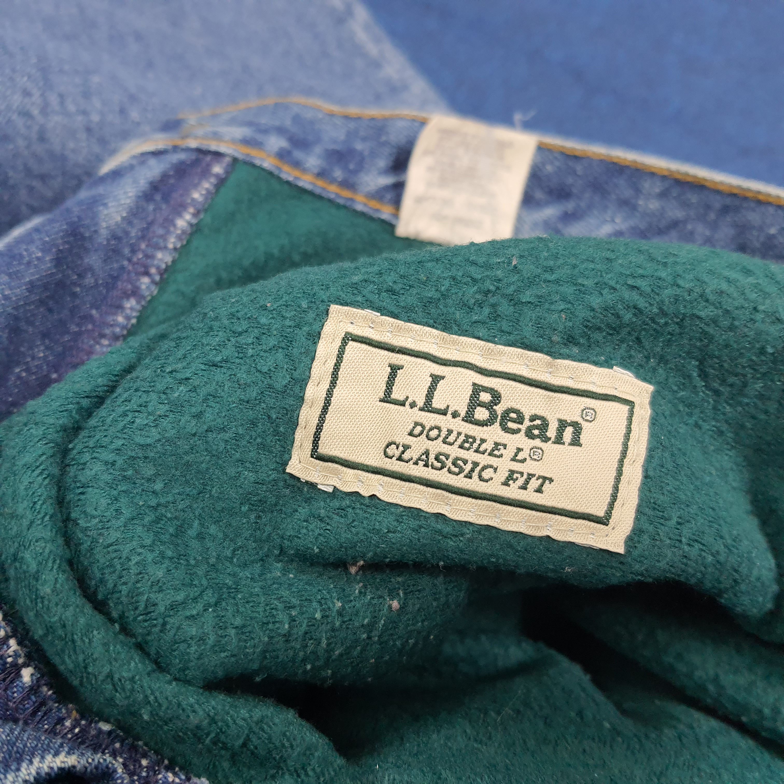 L.L. Bean Vintage L.L. Bean Double L Fleece Lined Jeans C280N1 Size US 33 - 8 Thumbnail