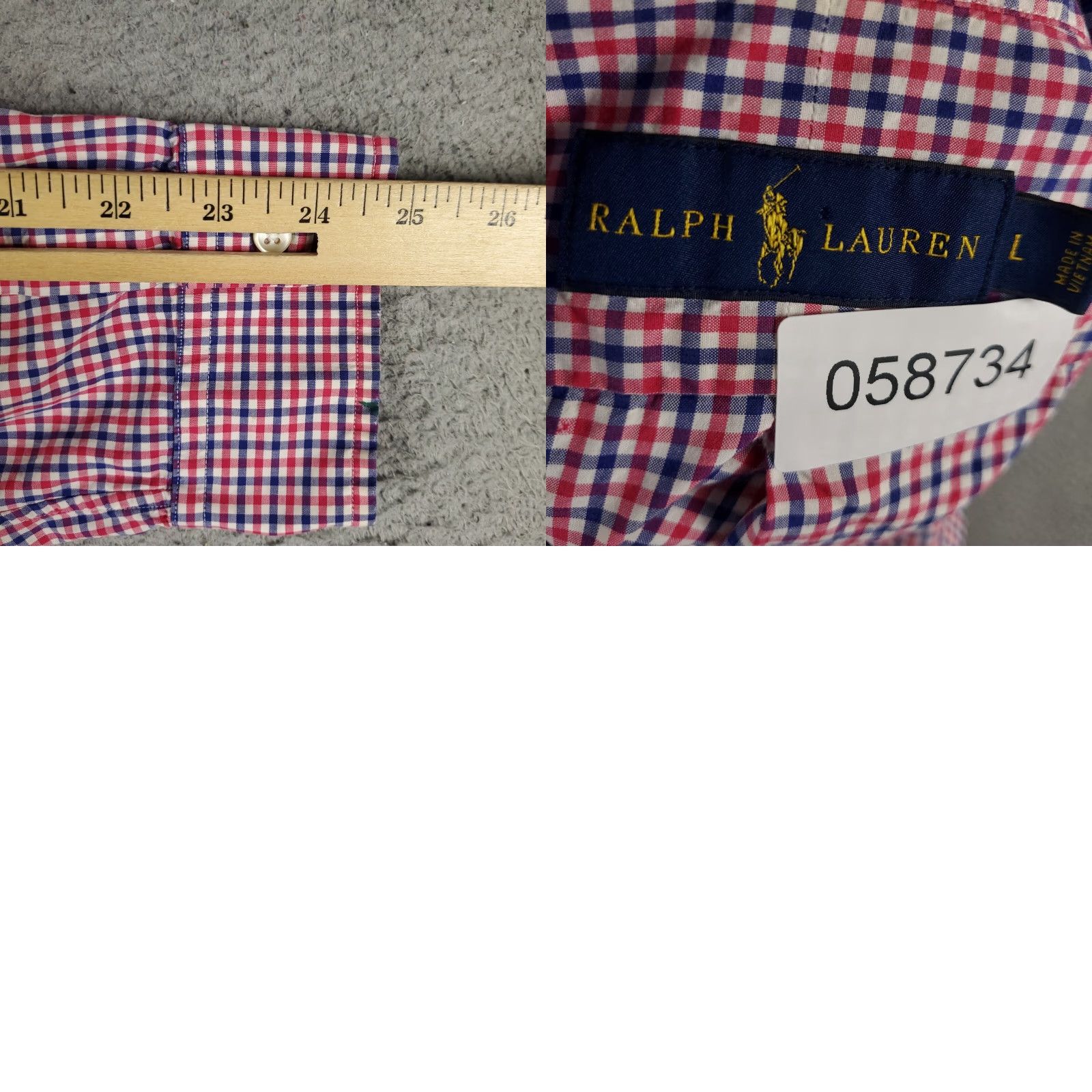 Ralph Lauren Ralph Lauren Casual Button-Up Shirt Mens Large Red Blue Check Long Sleeve Classic Preppy Size US L / EU 52-54 / 3 - 8 Thumbnail
