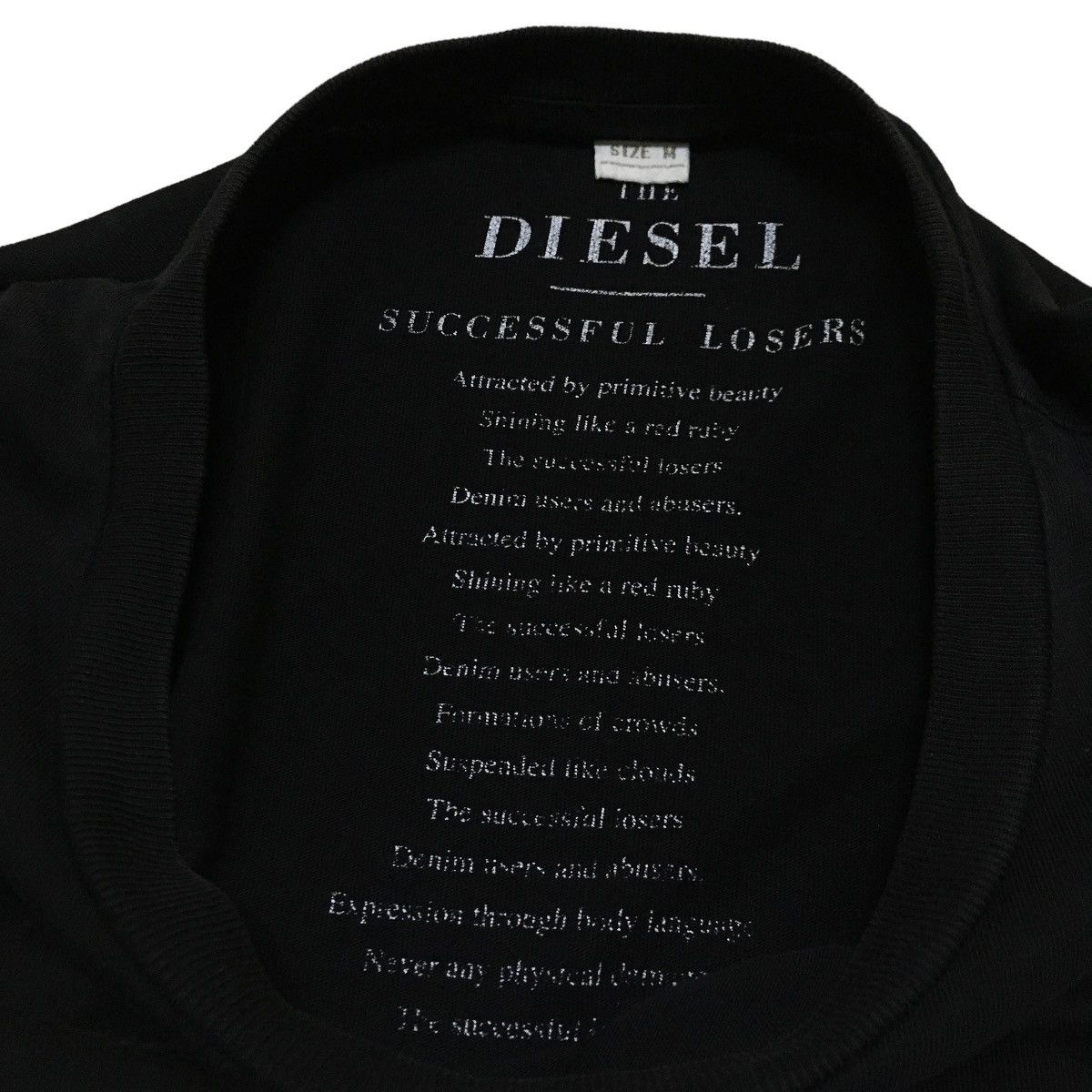 Designer × Diesel Rare Design Vintage Brand Diesel Overprint T-shirt 2000s Size US M / EU 48-50 / 2 - 7 Thumbnail