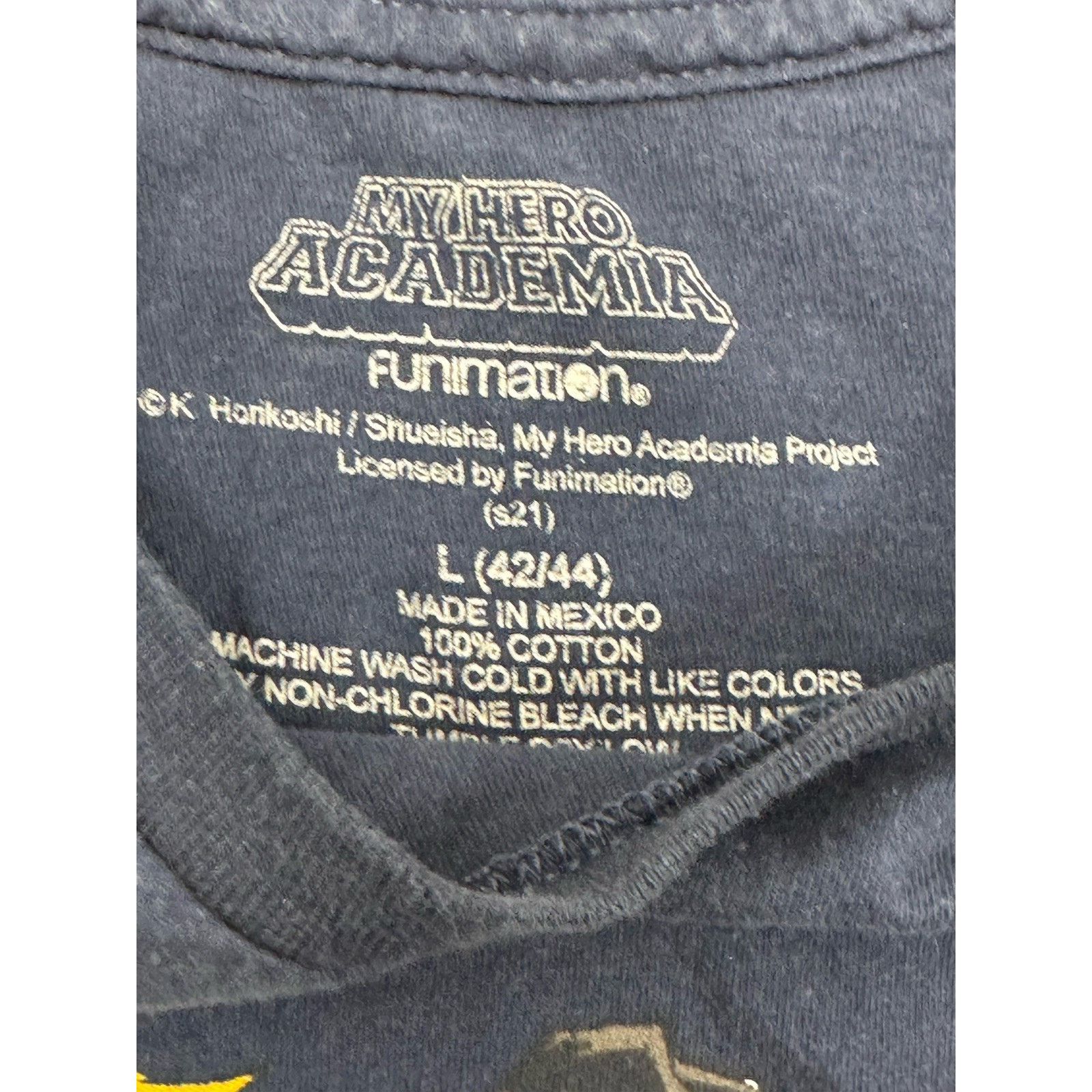 Other My Hero Academia Funimation T-Shirt Men’s Sz Large Navy Blue Size US L / EU 52-54 / 3 - 3 Thumbnail