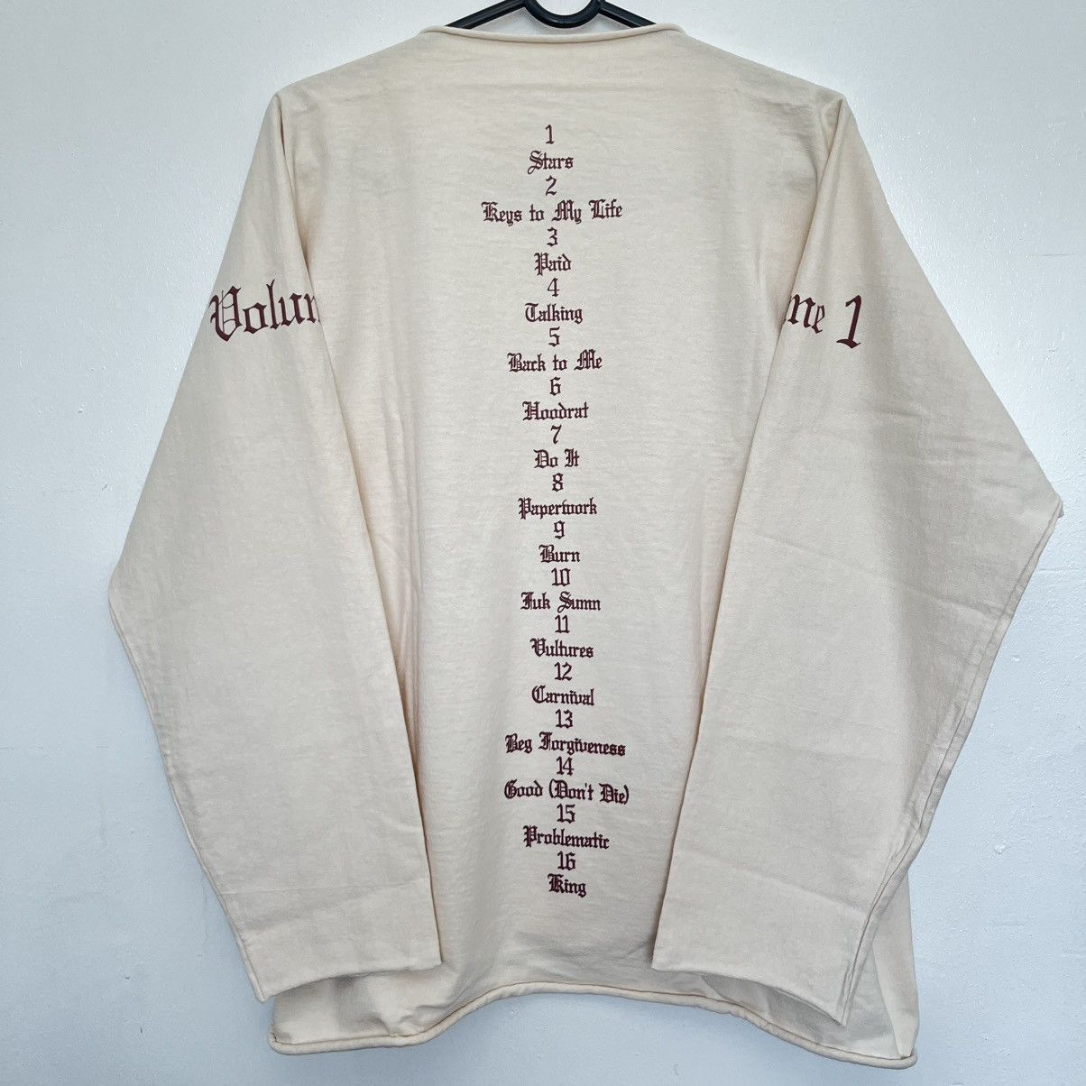 Yeezy Yeezy Vultures Long Sleeve Tee Beige Size US L / EU 52-54 / 3 - 2 Thumbnail