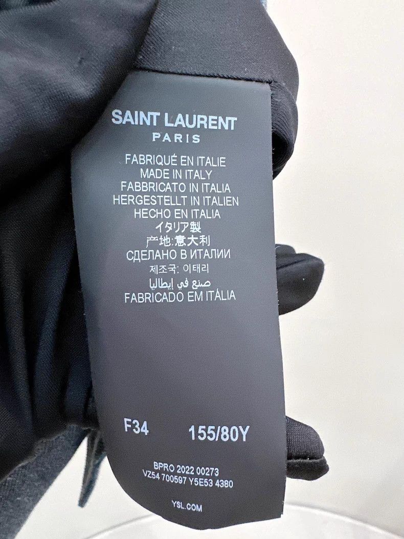 Saint Laurent Paris Saint Laurent Paris Short denim jacket Size XXS / US 00 / IT 34 - 4 Thumbnail