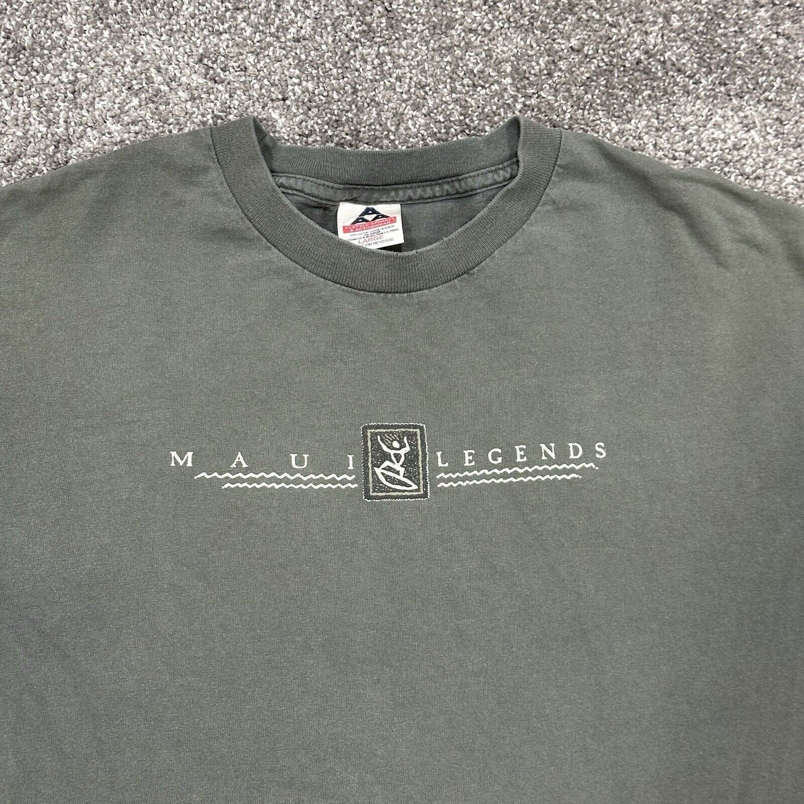 AAA VTG Maui Legends Graphic Short Sleeve Tee Shirt Green Size L Size US L / EU 52-54 / 3 - 10 Thumbnail