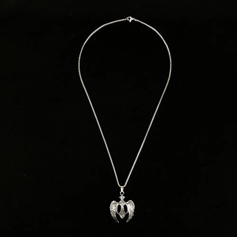 Jewelry Wings Cross Necklace Crystal Chain Punk Gothic Size ONE SIZE - 3 Thumbnail