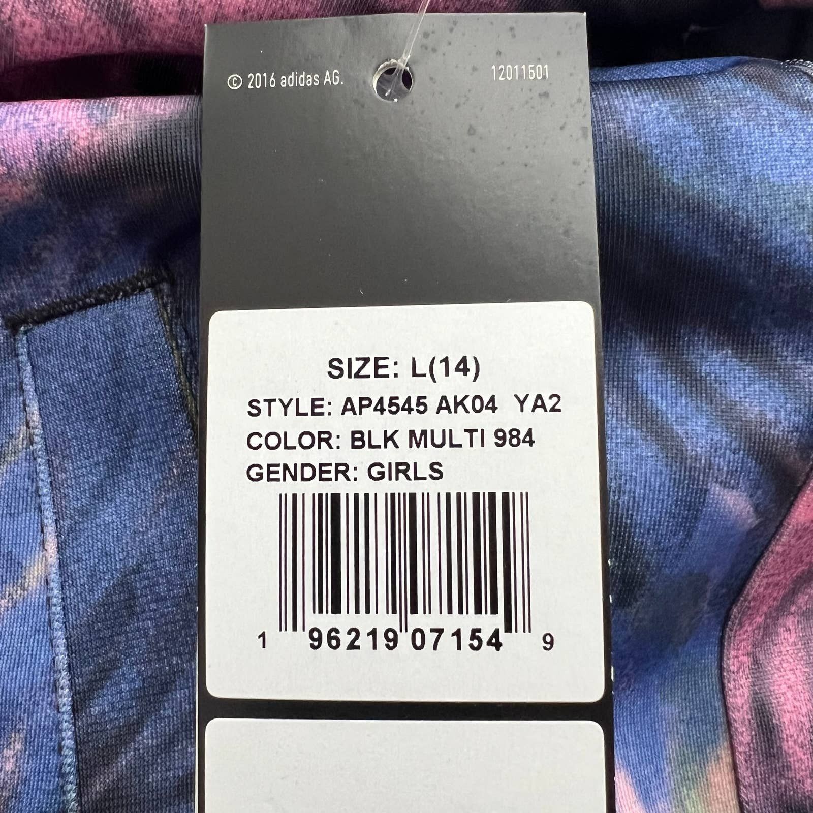 Adidas Adidas Multicolor Long Sleeve Tricot Jacket, Girls L(14) Size L / US 10 / IT 46 - 14 Thumbnail