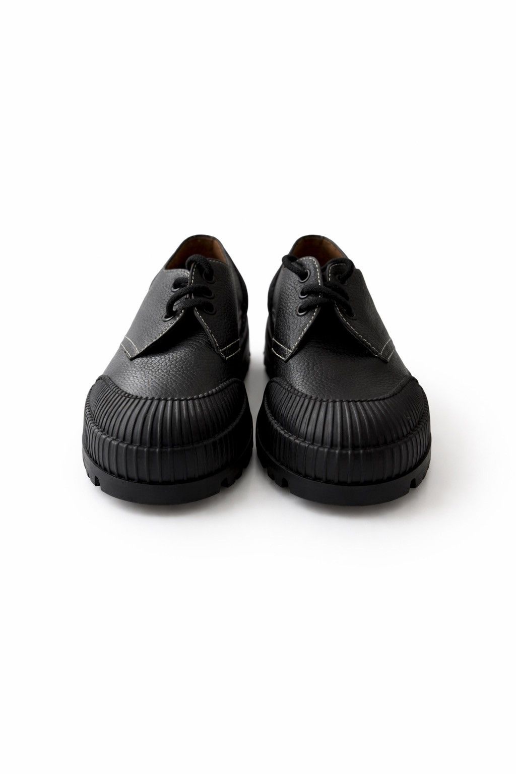 NEW Emporio Armani Black Leather Derby Shoes