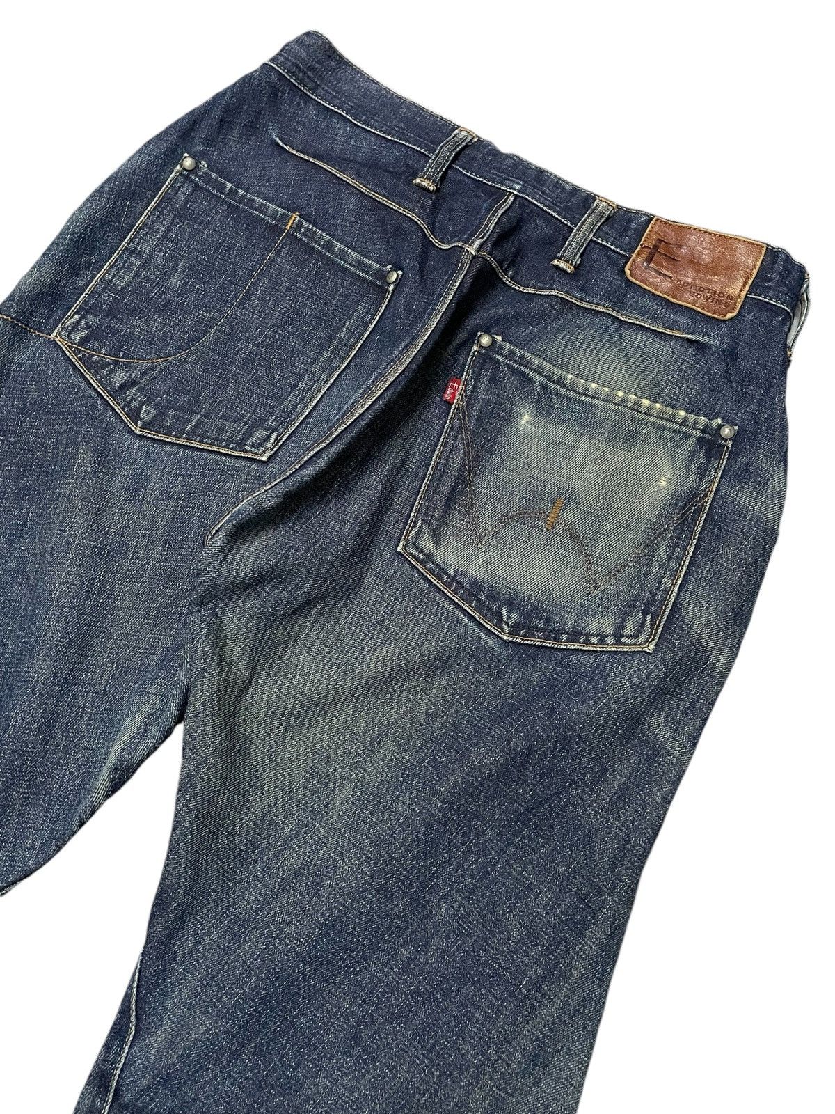 Edwin × Hysteric Glamour Vintage Edwin E Function Spiral Cut Loose Jeans Size US 30 / EU 46 - 10 Thumbnail