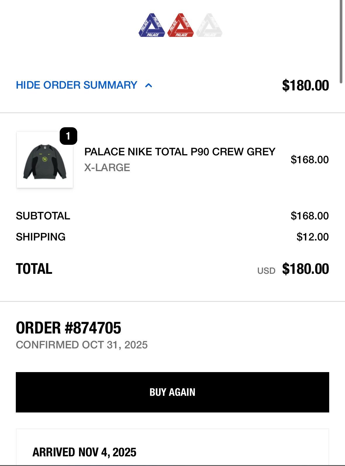 Palace Palace x Nike Total P90 Crew Size US XL / EU 56 / 4 - 10 Thumbnail
