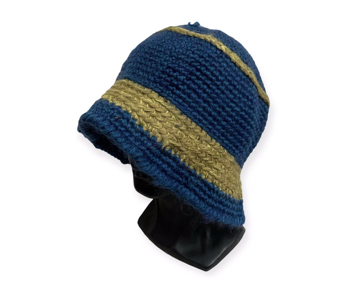 image of Knit Bucket Hat in Blue, Men's