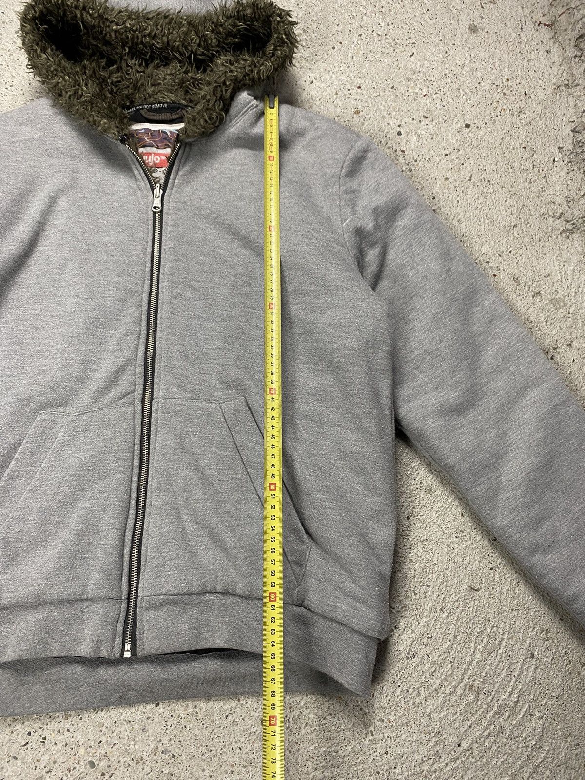 Japanese Brand Vintage hoodie bomber grey japan faux fur avant garde Size US L / EU 52-54 / 3 - 15 Thumbnail