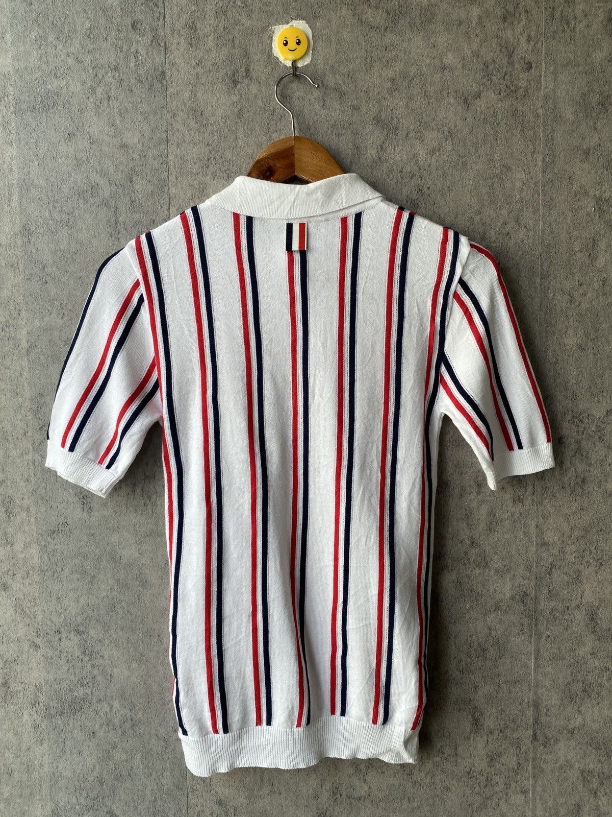 Thom Browne Thom Browne RWB-Stripe Knitted Cotton Polo Shirt Size US XS / EU 42 / 0 - 3 Thumbnail
