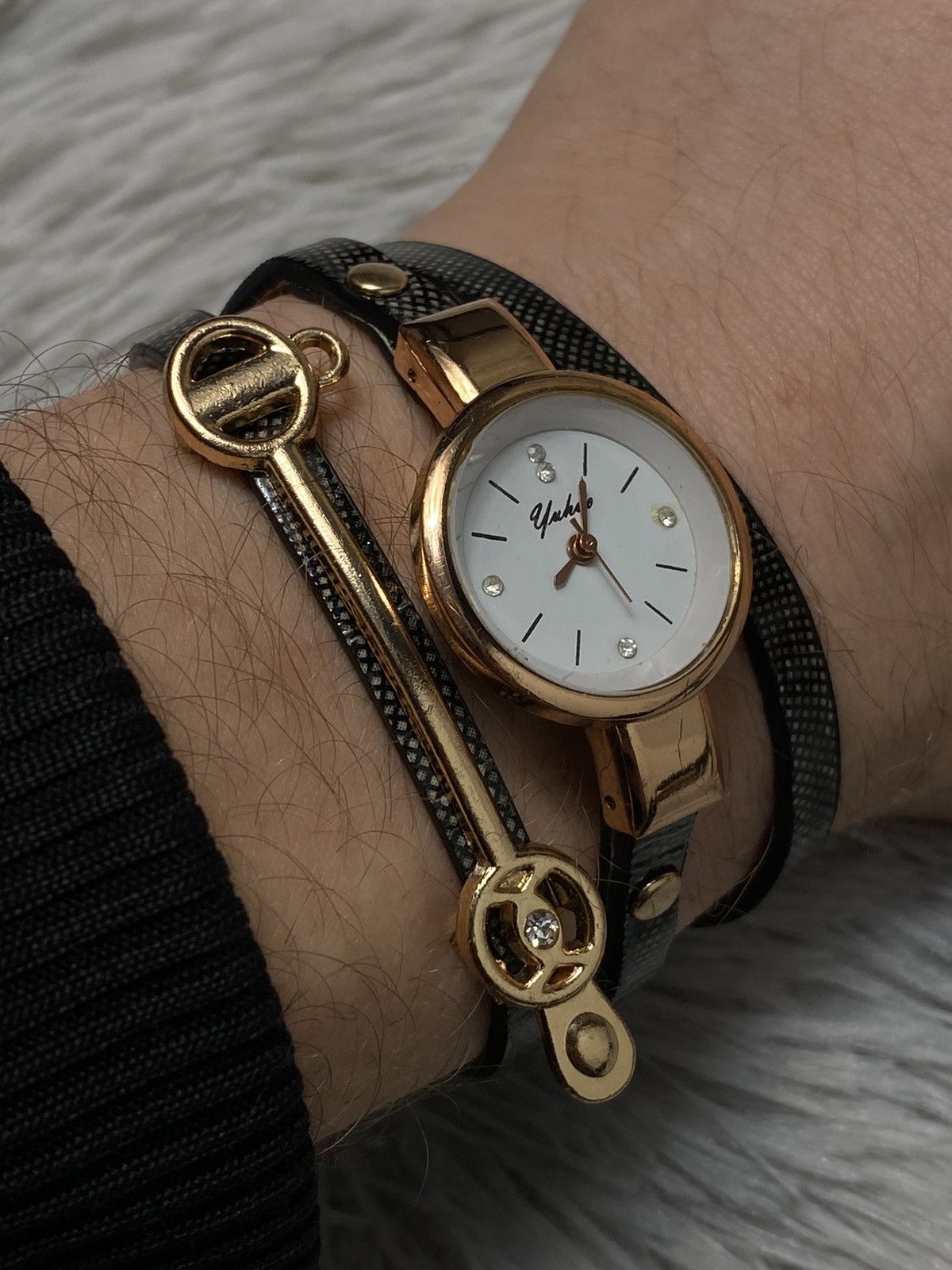Japanese Brand × Jewelry × Vintage Rose Gold Yakuba Wrap Watch Japanese brand Size ONE SIZE - 2 Thumbnail
