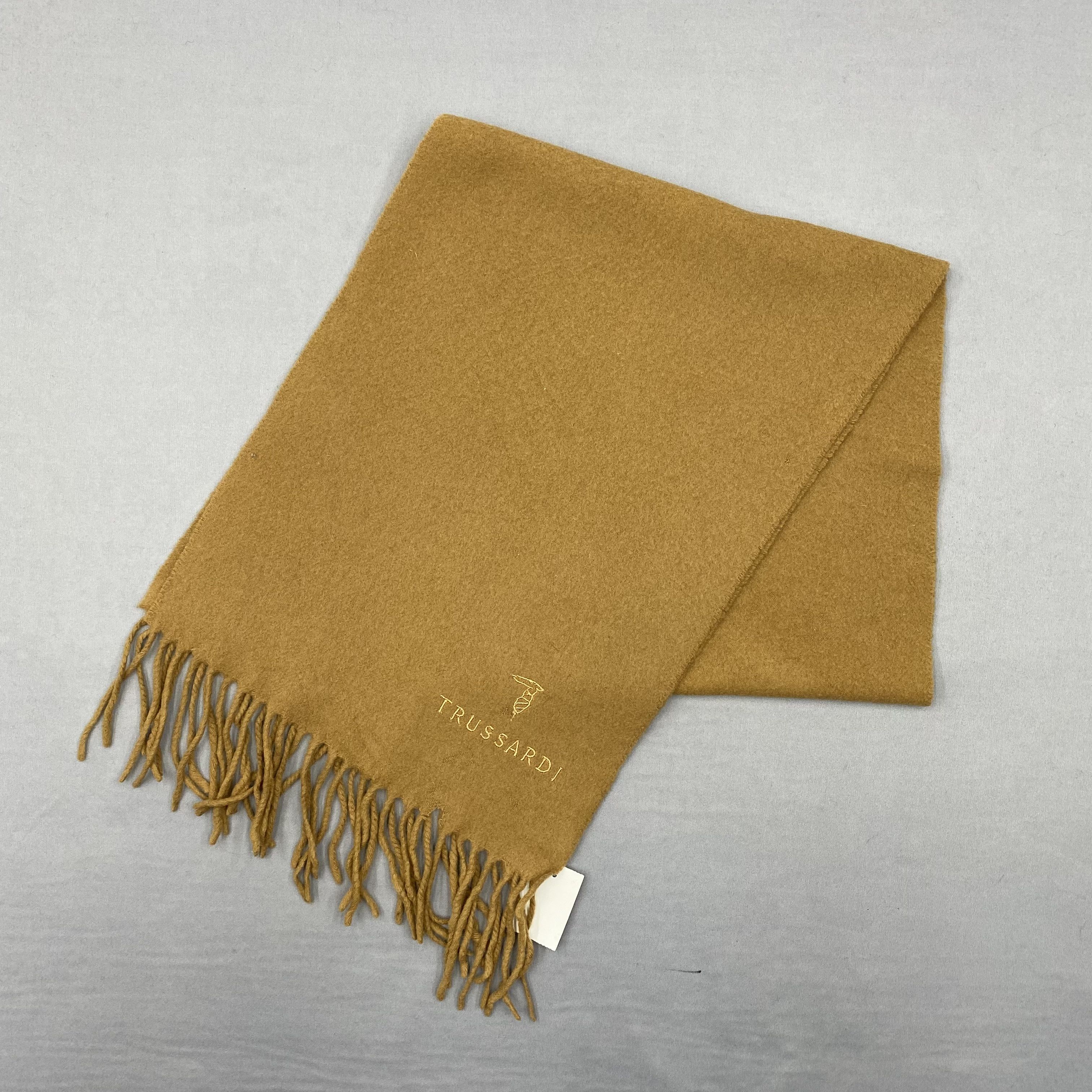 Trussardi Vintage Trussardi Scarf Muffler Wool Cashmere Scarves Size ONE SIZE - 3 Thumbnail