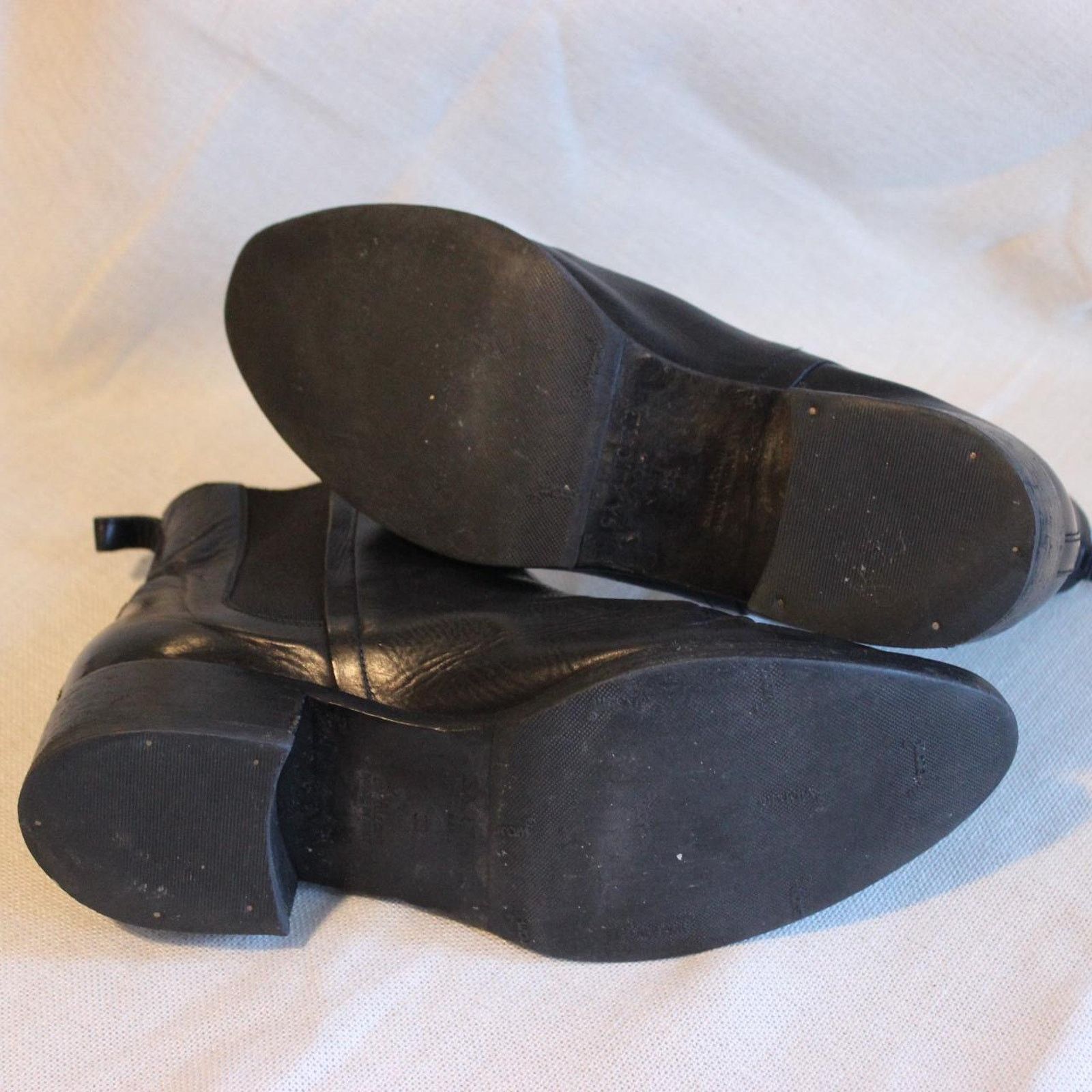 Other Black Leather Sartore Chelsea Boots (US Women's 7) Size US 7 / IT 37 - 3 Thumbnail