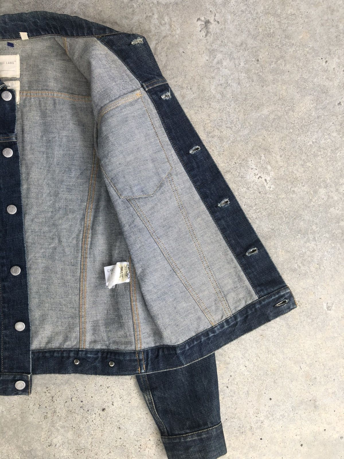 Helmut Lang Helmut Lang Classic Raw Denim Jacket Size US L / EU 52-54 / 3 - 18 Thumbnail