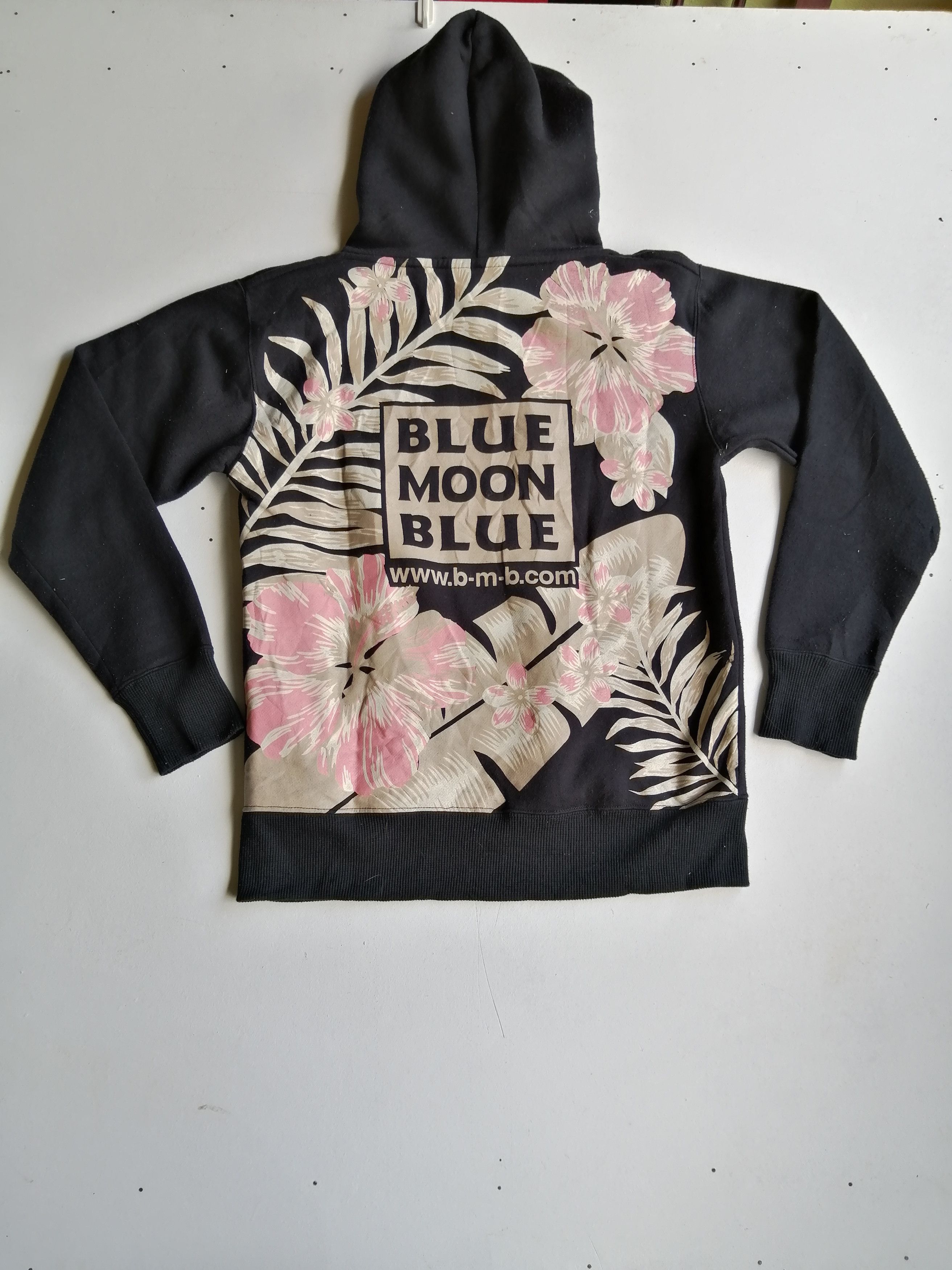 Designer Vintage Blue Moon Blue Full Printed Flora Hoodie Sweatshirt Size US M / EU 48-50 / 2 - 7 Thumbnail