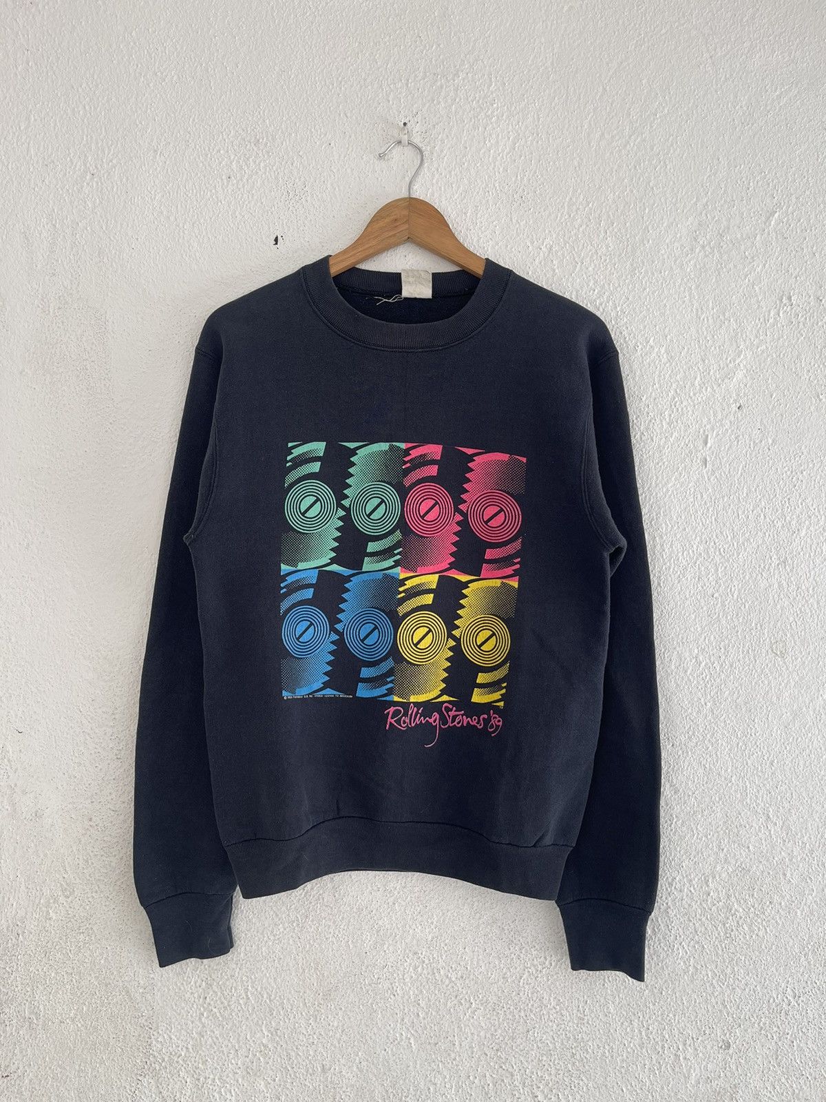 Band Tees × Vintage Vintage 1989 Rolling Stones Steel Wheels Sweatshirt Size US M / EU 48-50 / 2 - 1 Thumbnail
