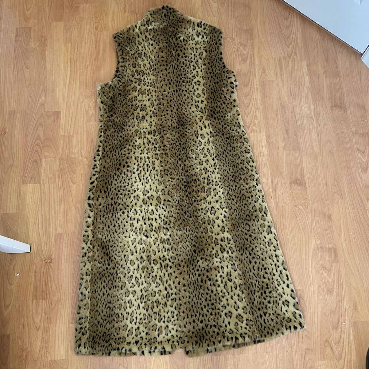 Other Long Cheetah Party Festival Sleeveless Coat Medium- Large Size M / US 6-8 / IT 42-44 - 3 Thumbnail